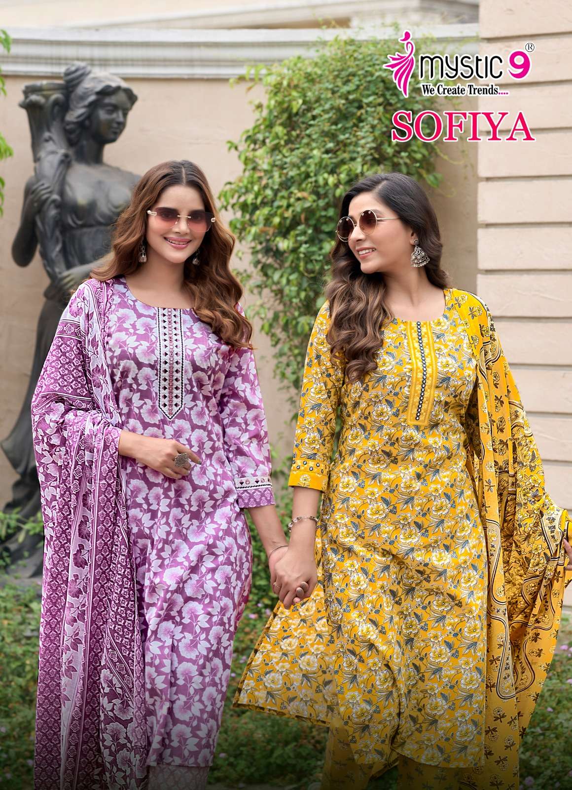 MYSTIC 9 SOFIYA VOL 2 PREMIUM COTTON FLOWER PRINT READYMADE ...