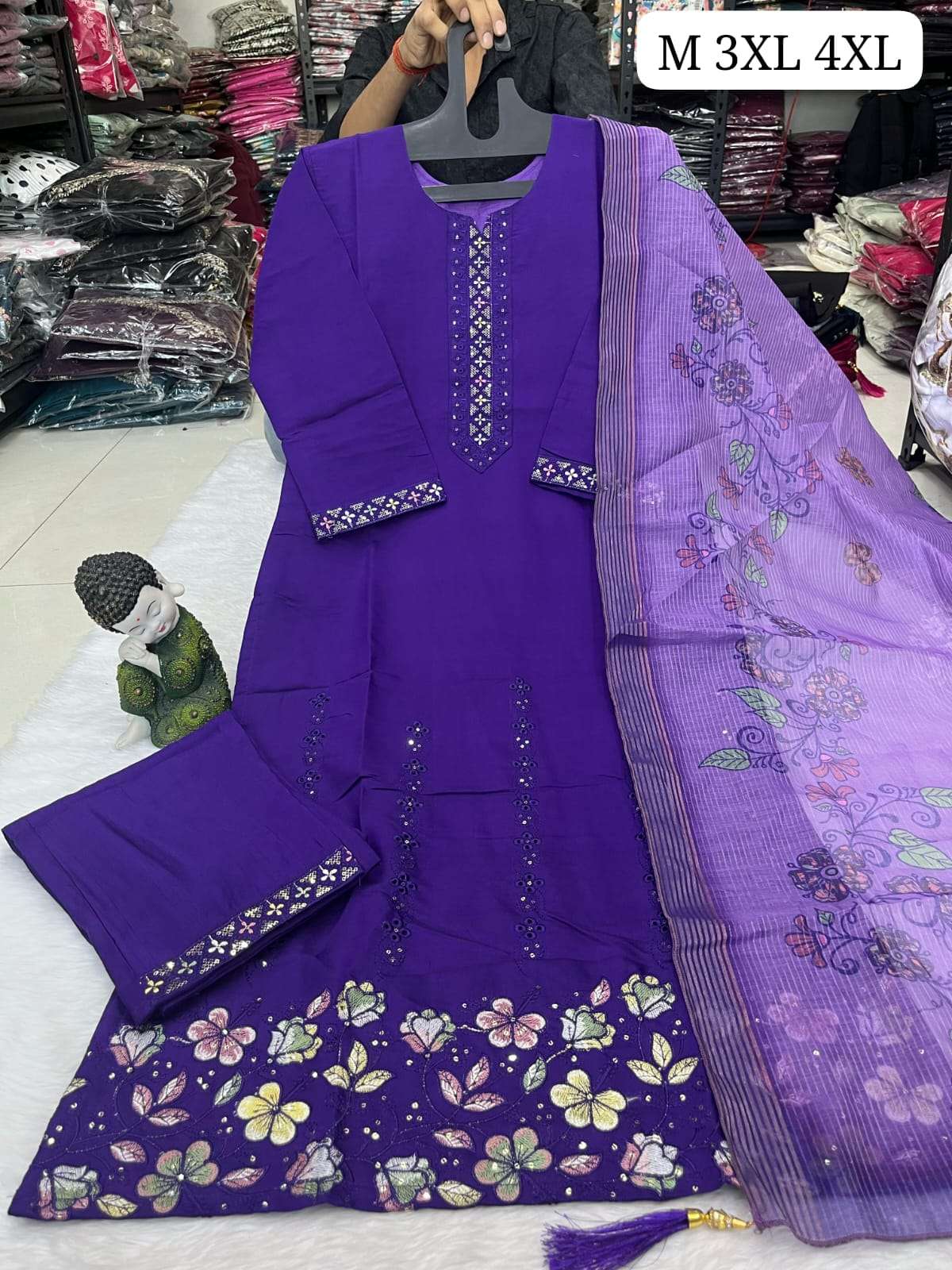 PARTY WEAR COLORFUL SUIT FOR WOMEN SILK FABRIC RESELLER PRIC...