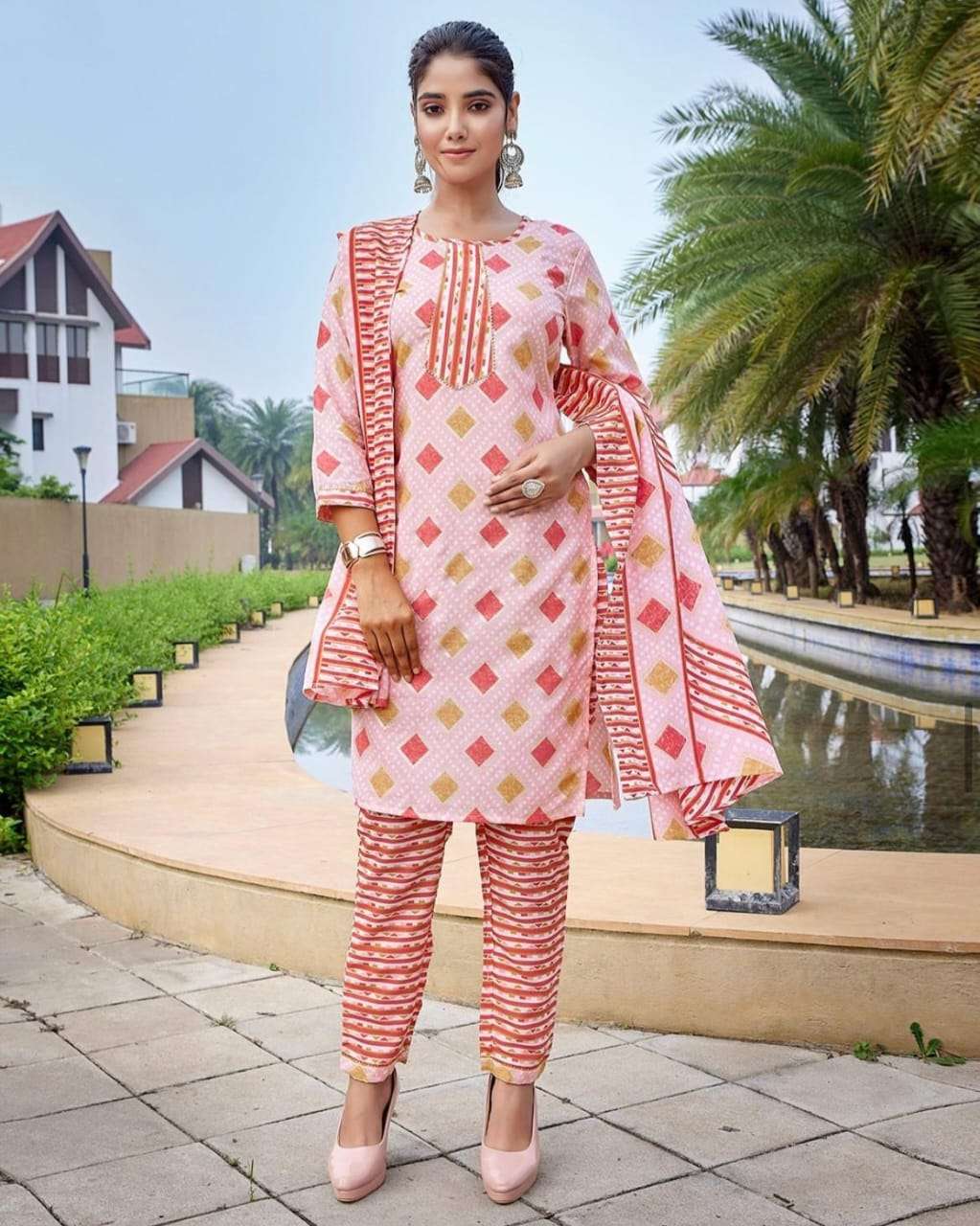 PC COTTON SUMMER COMFORT KURTI PANT SUIT COLLECTION RESELLER...