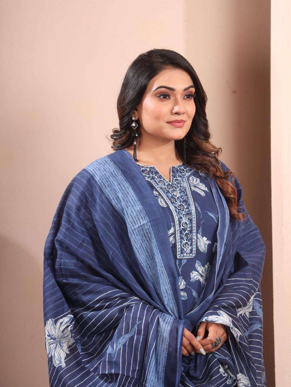 REGULAR WEAR COTTON FABRIC KURTI PANT & DUPATTA SUPPLIER IN ...
