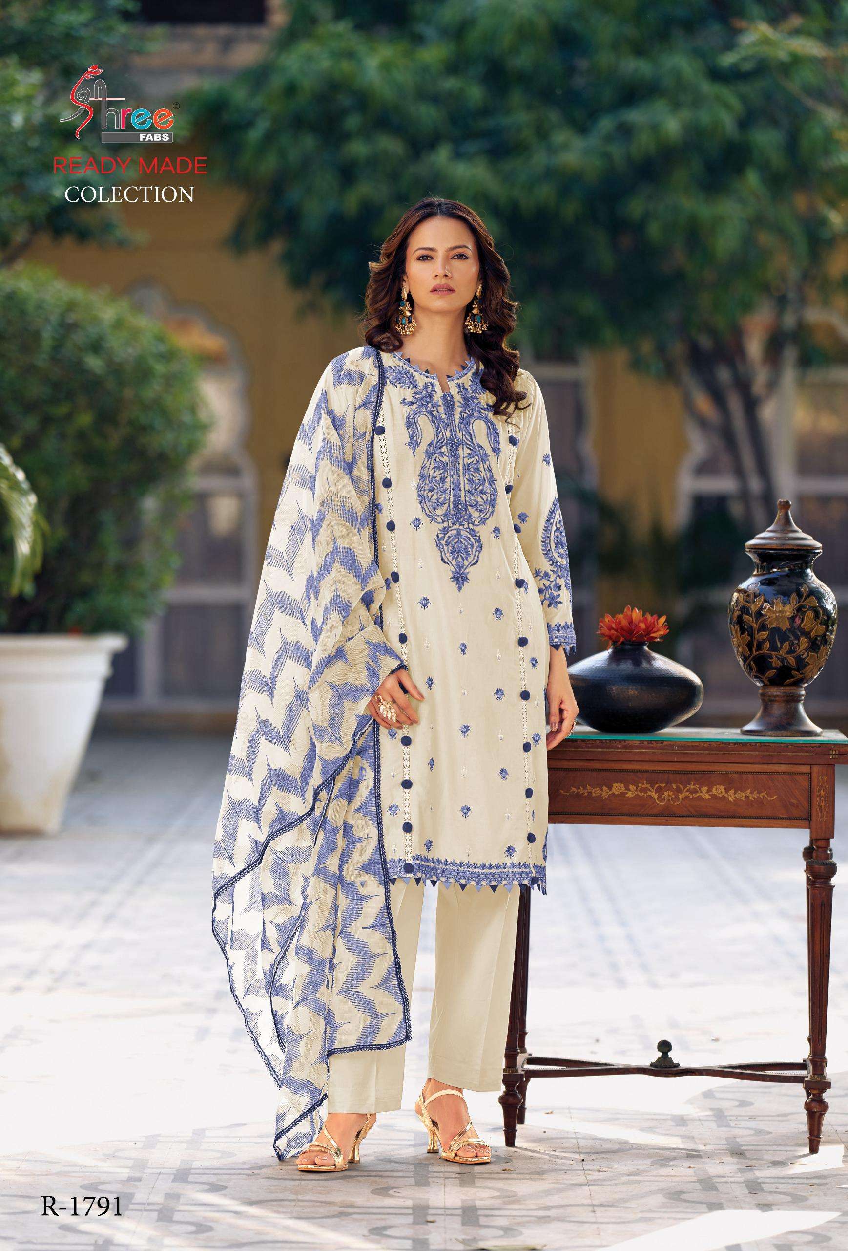 SHREE FABS 1791 LAWN COTTON FABRIC SALWAR SUIT FOR READYMADE...