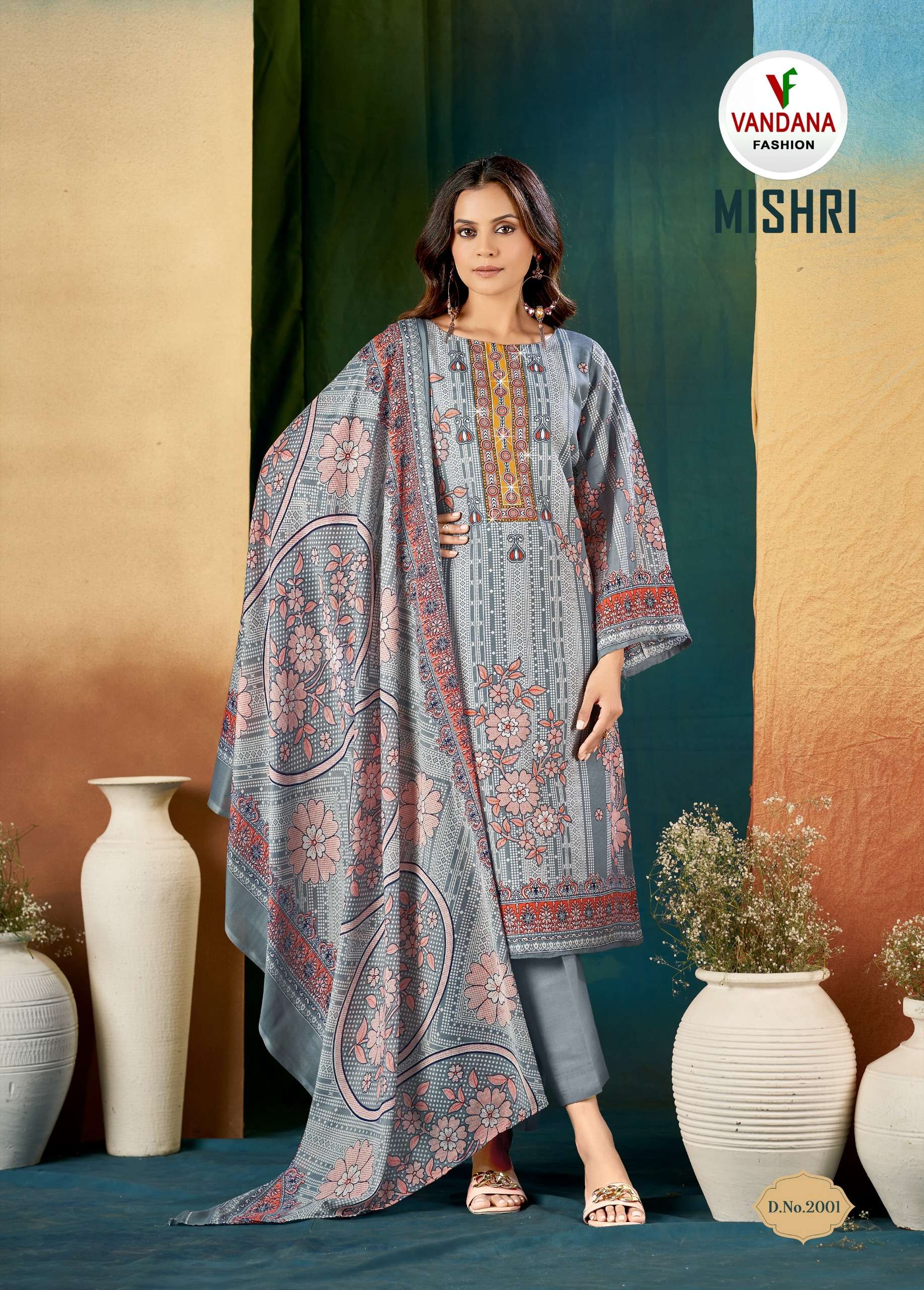 VANDANA FASHION MISHRI 2 COTTON DIGITAL STYLE SALWAR SUIT CO...