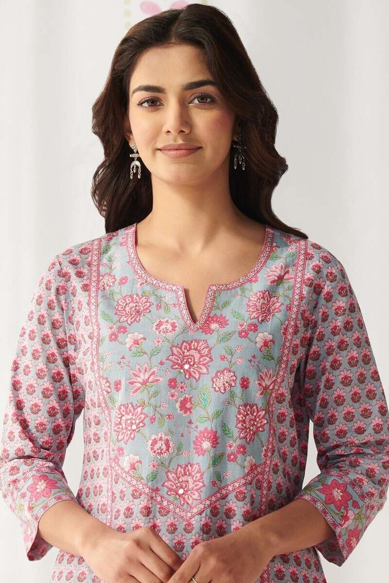 VJ LADIES REGULAR WEAR COTTON KURTI COLLCETION OFFICE WEAR O...