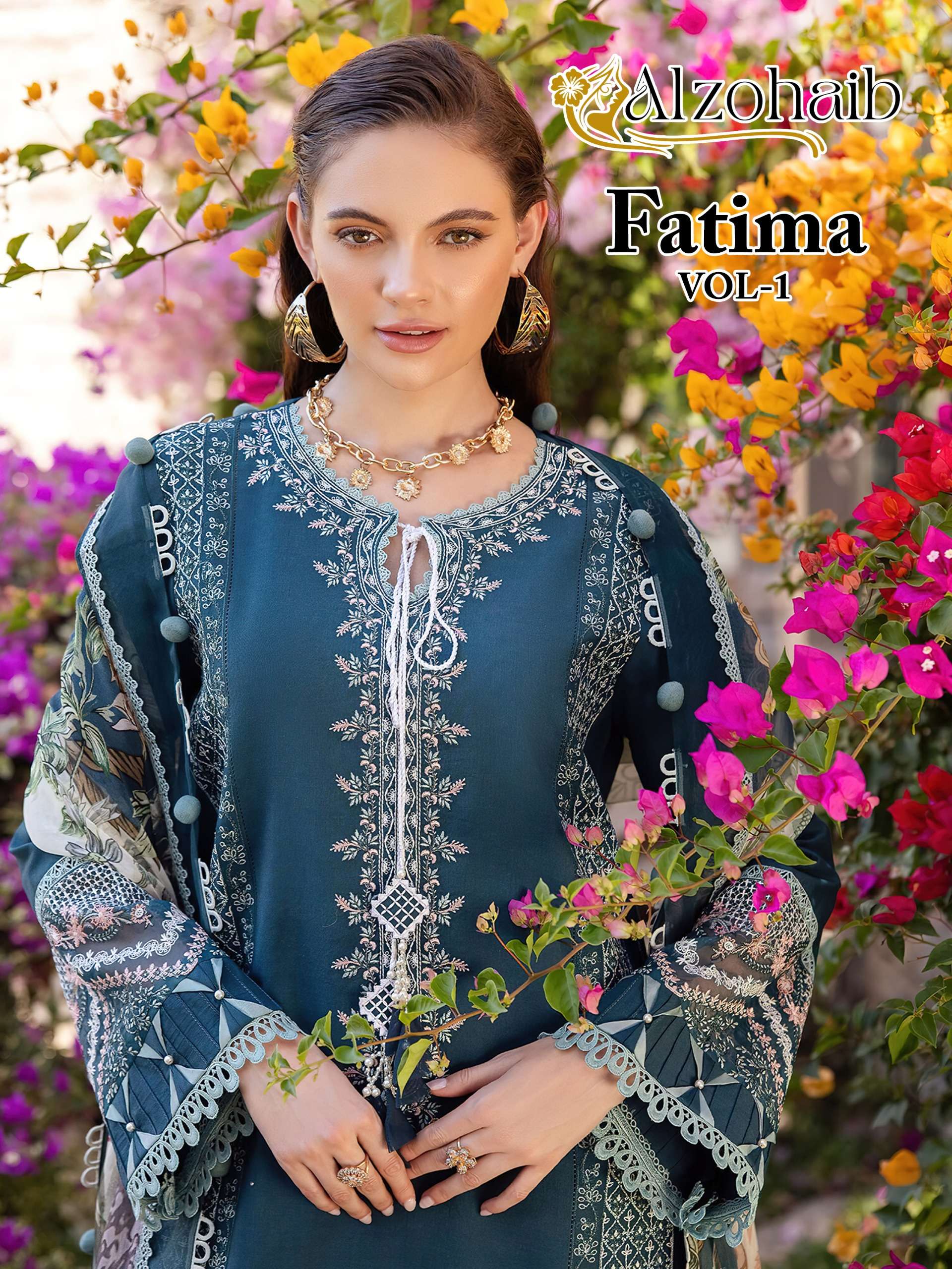 AL ZOHAIB FATIMA TOP BRAND PAKISTANI SUIT COLLECTION RESELLE...
