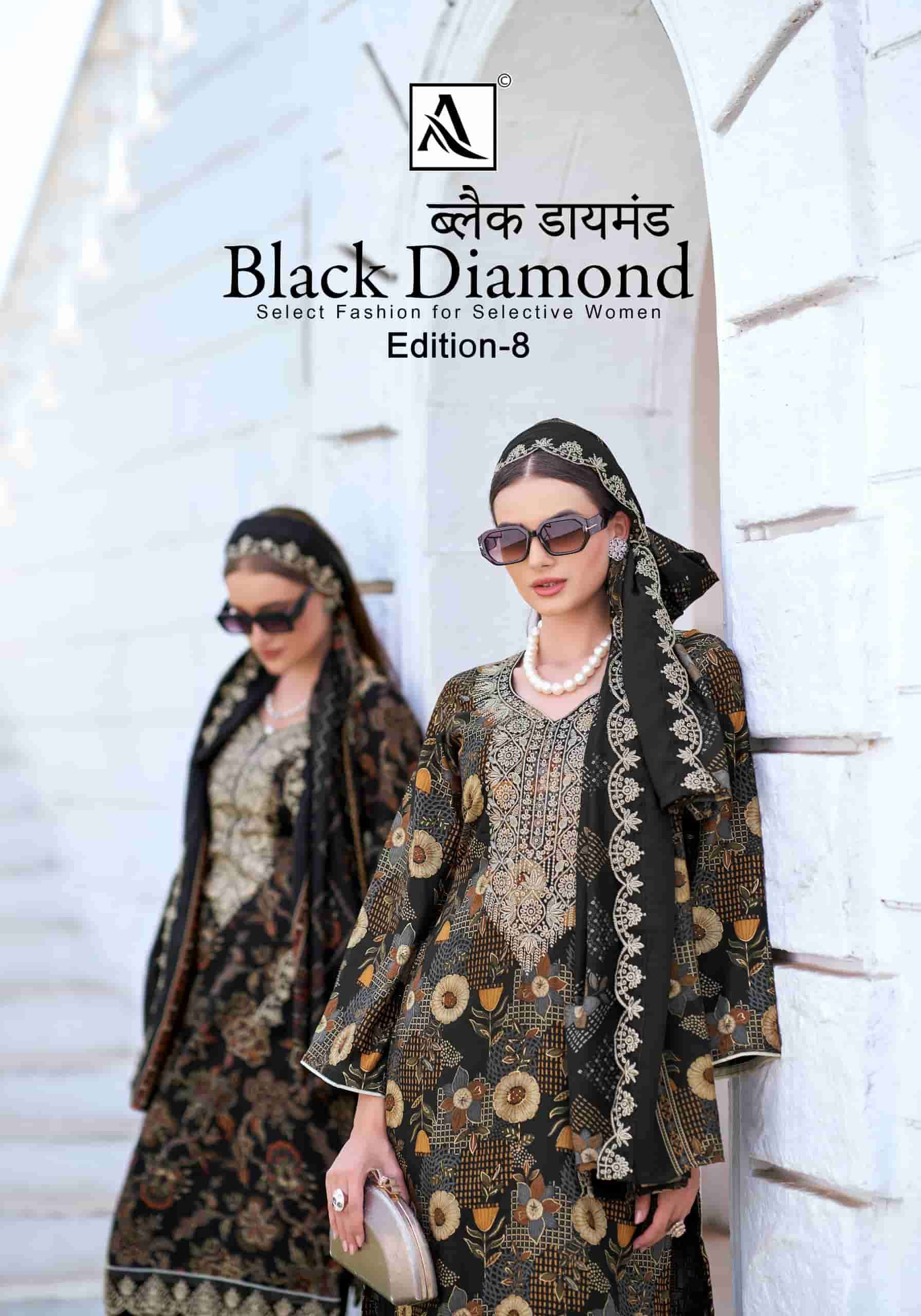 ALOK SUIT BLACK DIAMOND EDITION 8 RAYON FABRIC SALWAR SUIT R...