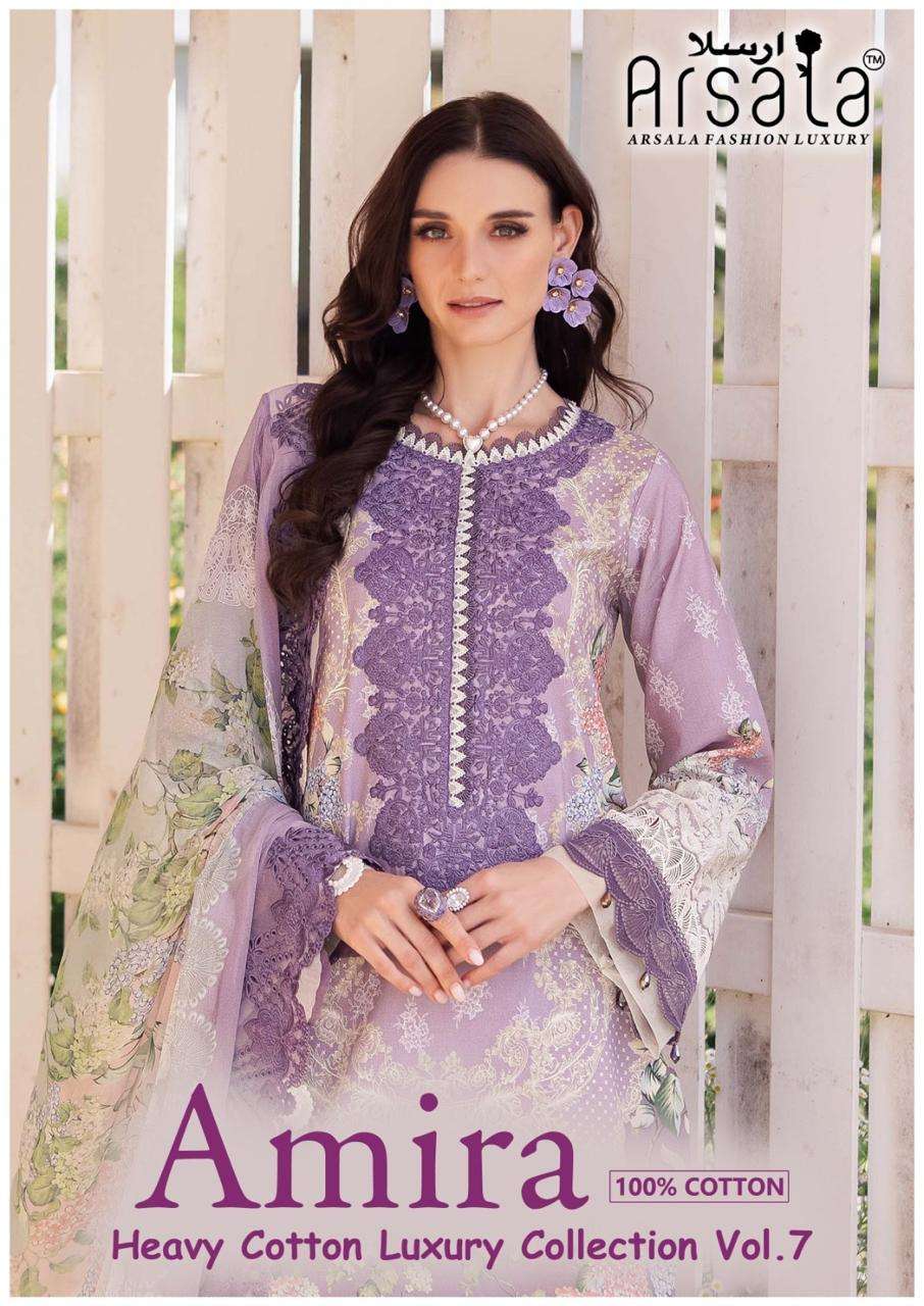ARSALA FASHION AMIRA HEAVY COTTON LUXURY COLLECTION VOL 7 IN...
