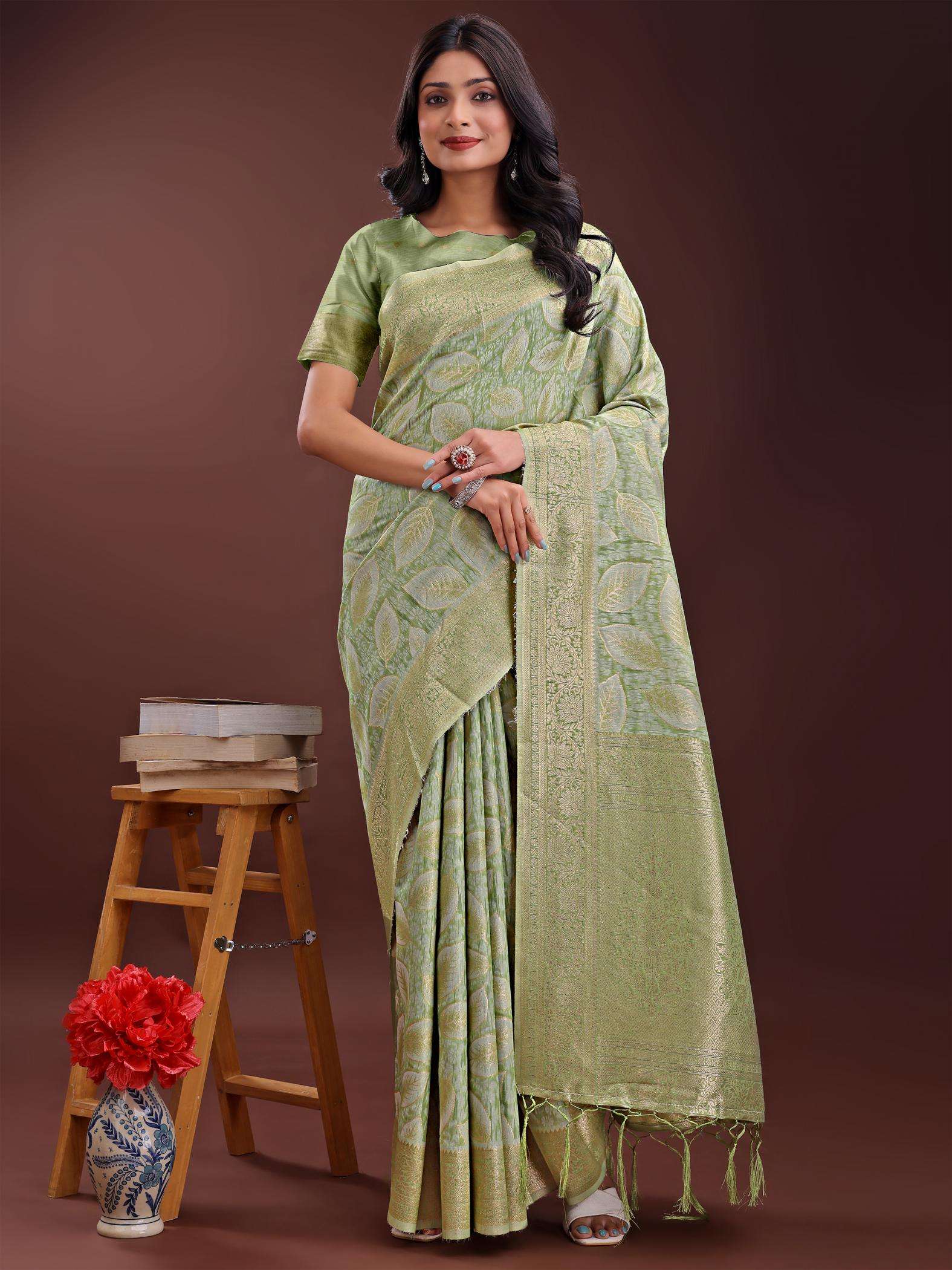 ASTITA FLORAL VOL 4 FANCY WEAVING DESIGN COTTON FABRIC SAREE...