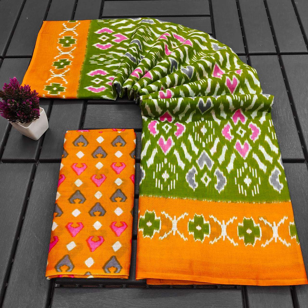 BAGRU BLOCK PRINT COTTON SAREE COLLECTION LOW PRICE SHOP SM ...