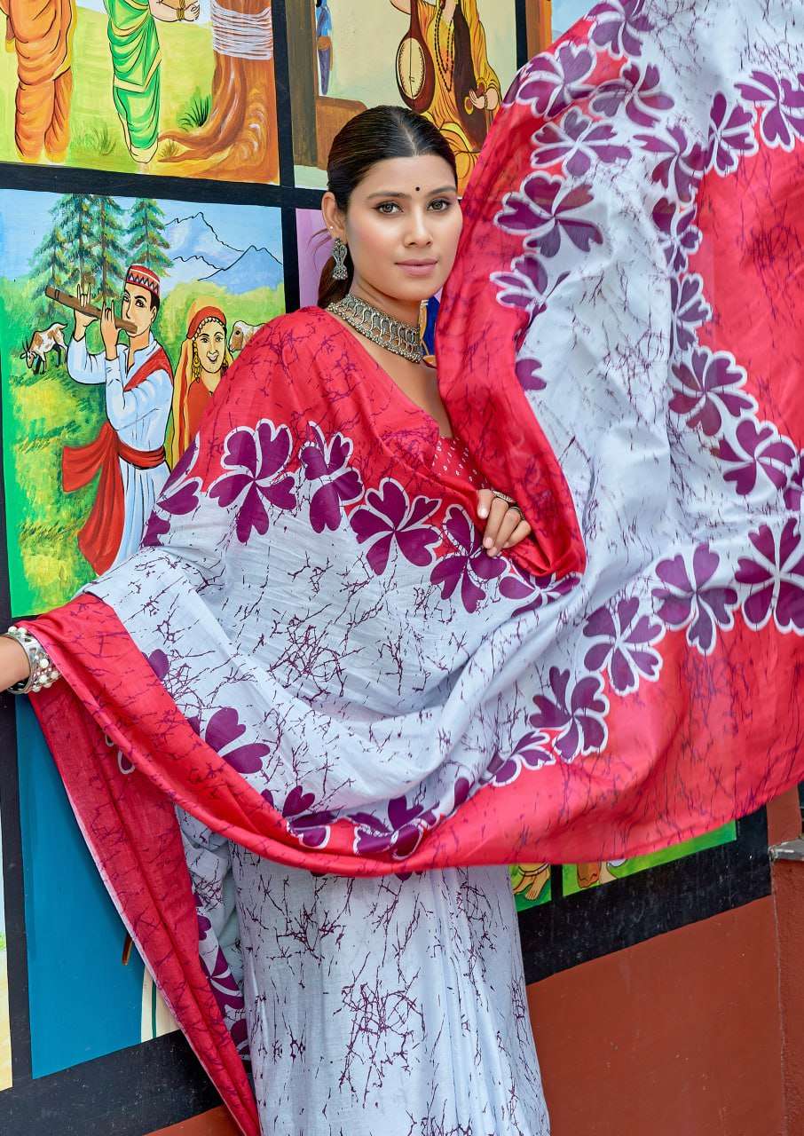 BARNDED WESTERN PARTY FANCY PRINTED SAREES COLLECTION ONLINE...