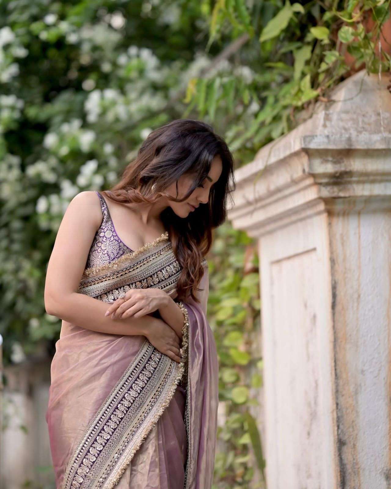 Beautiful embroidery work border Net fabric fancy saree coll...