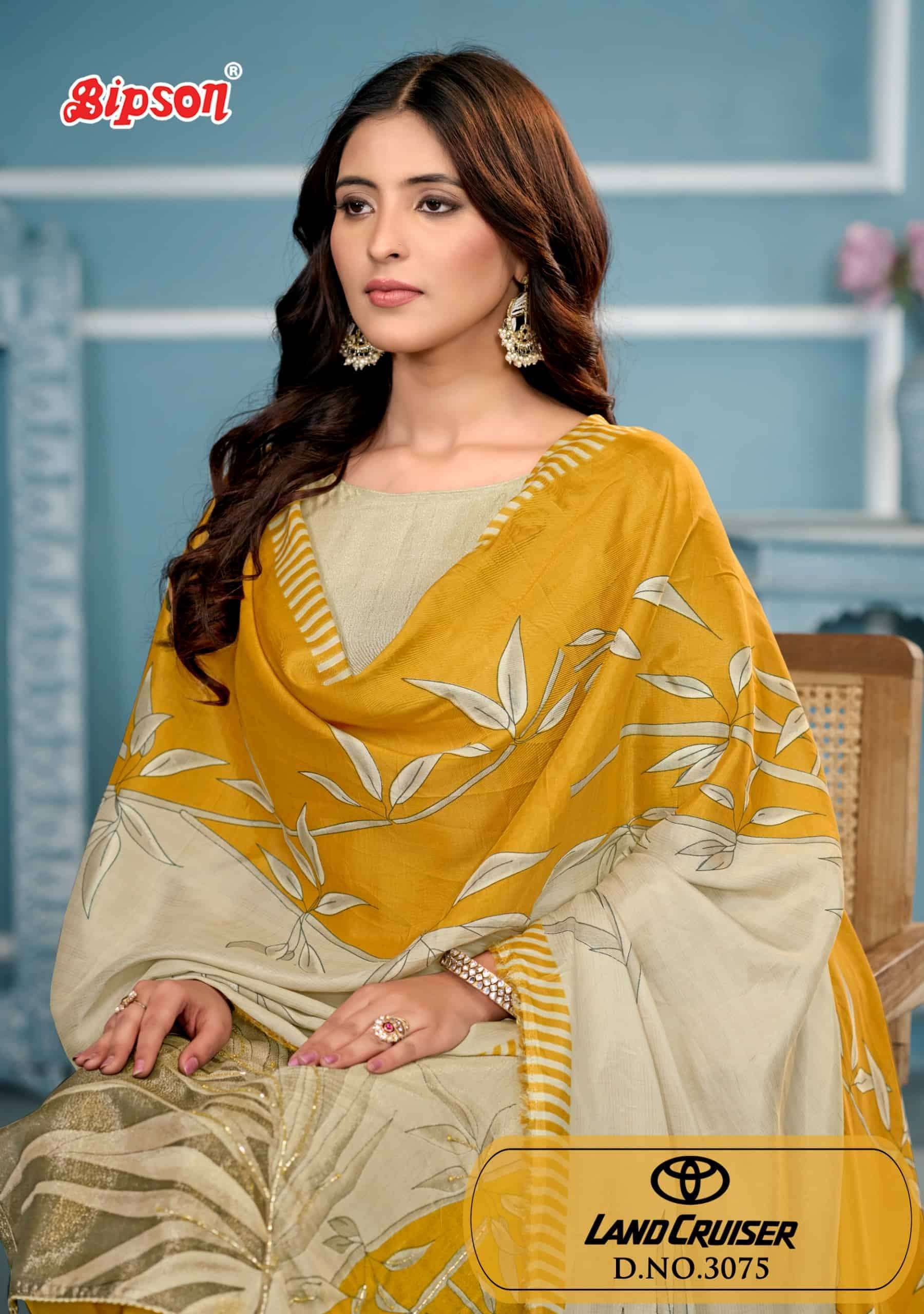 BIPSONE LAND CRUISER 3075 EXCLUSIVE BRAND MUSLIN DESIGN SUIT...