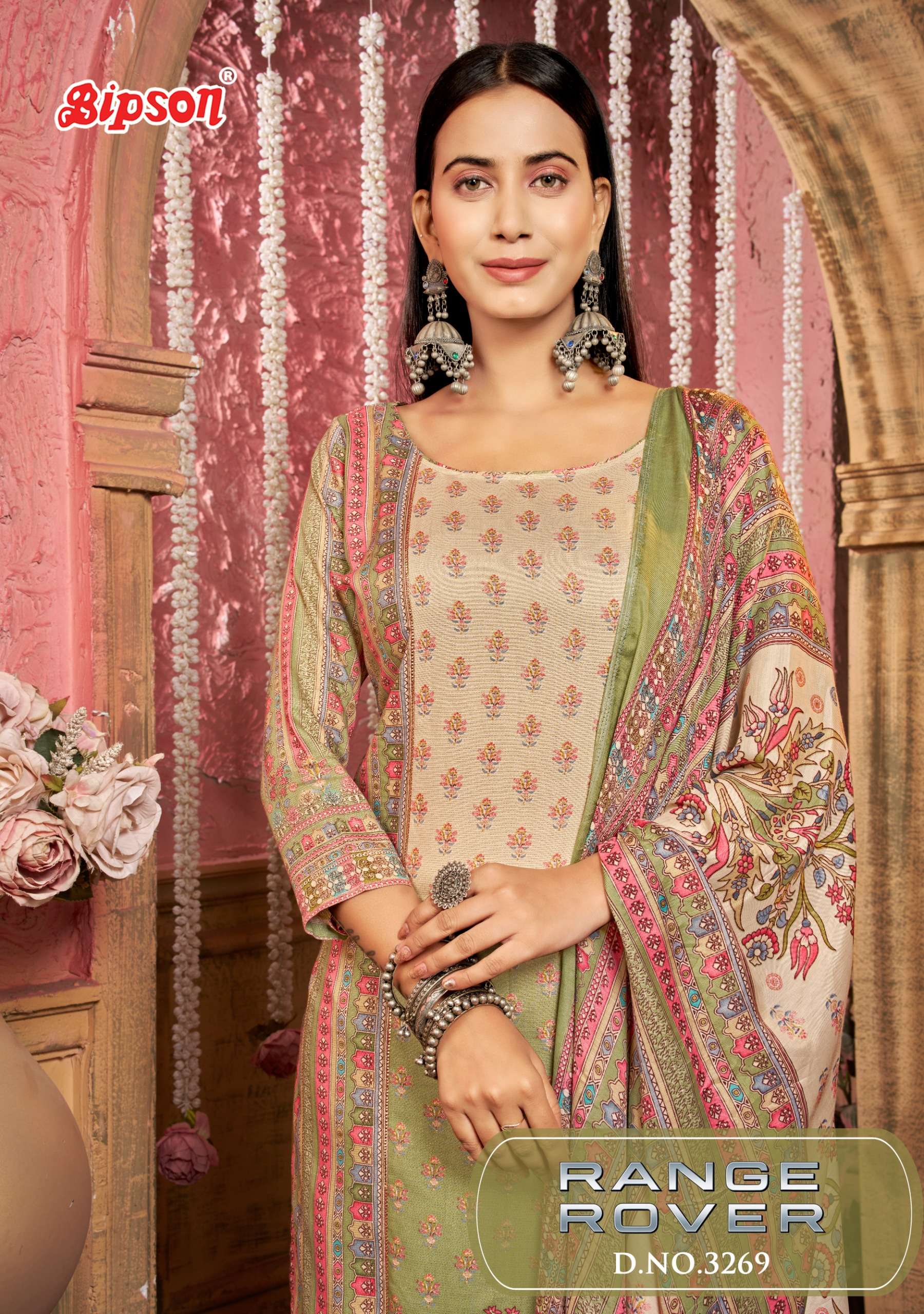 BIPSONE PRINTS RANGE ROVER 3269 CASUAL WEAR UNSTITCH SUIT FO...