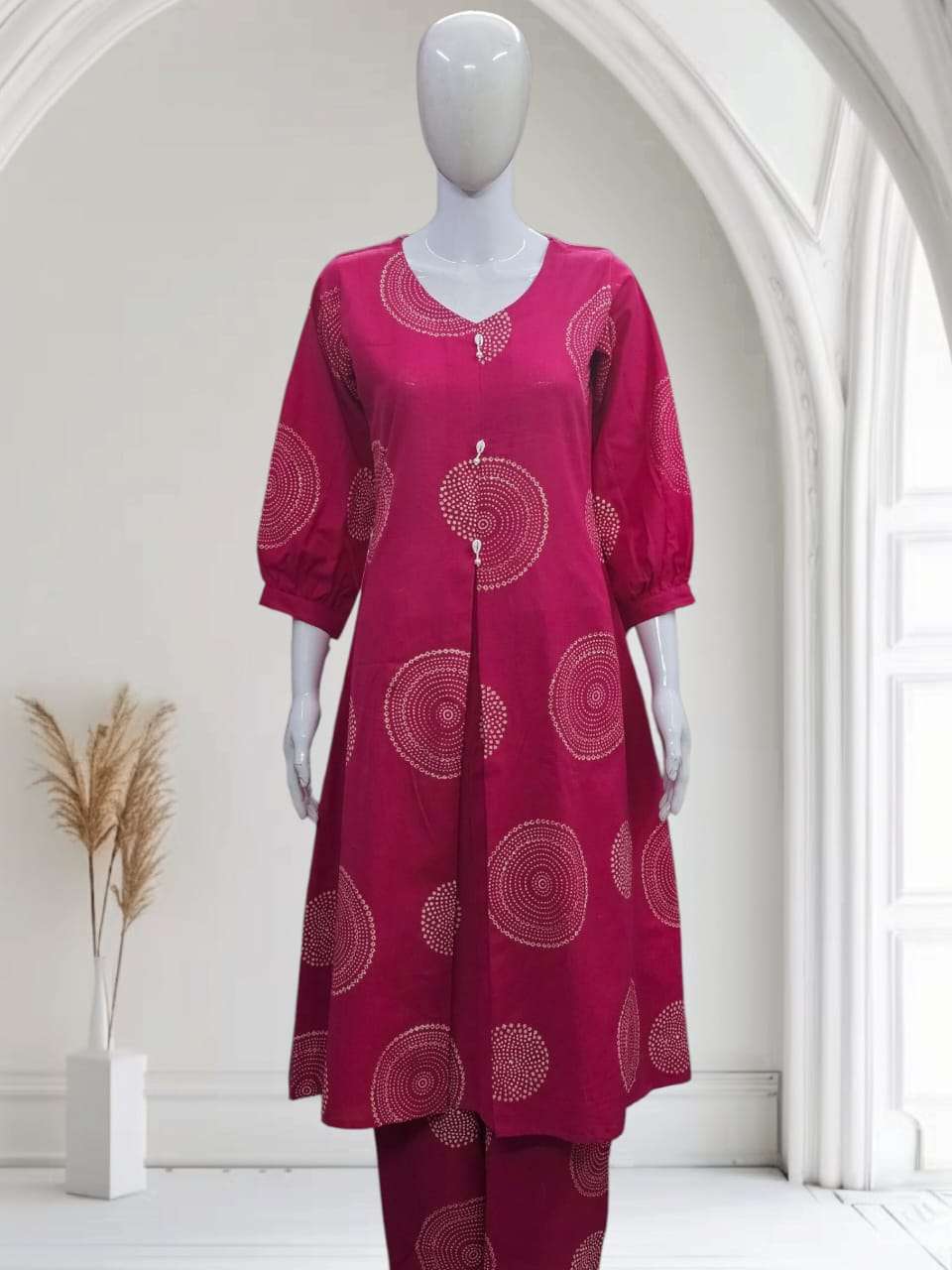 DAILY WEAR COTTON FLEX KURTI PALAZZO COLLECTION WHOLESALE SH...