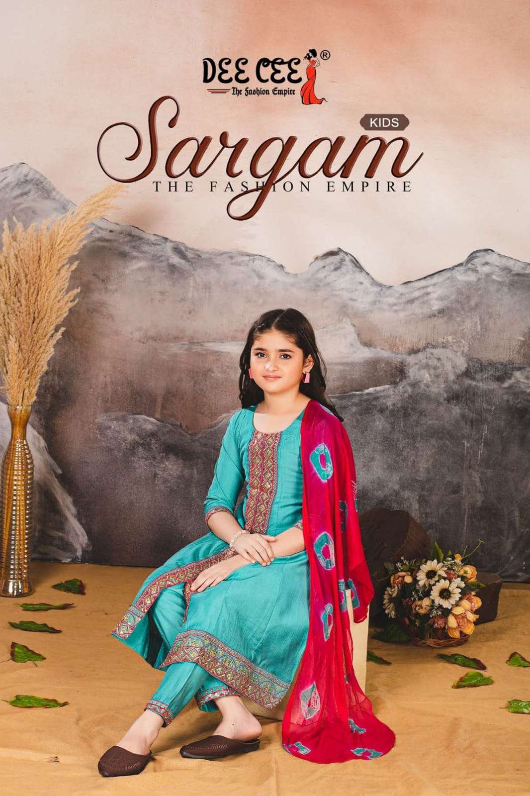 DEECEE SARGAM BRANDED LITTLE KIDS GIRLS KURTI SUIT FOR FESTI...