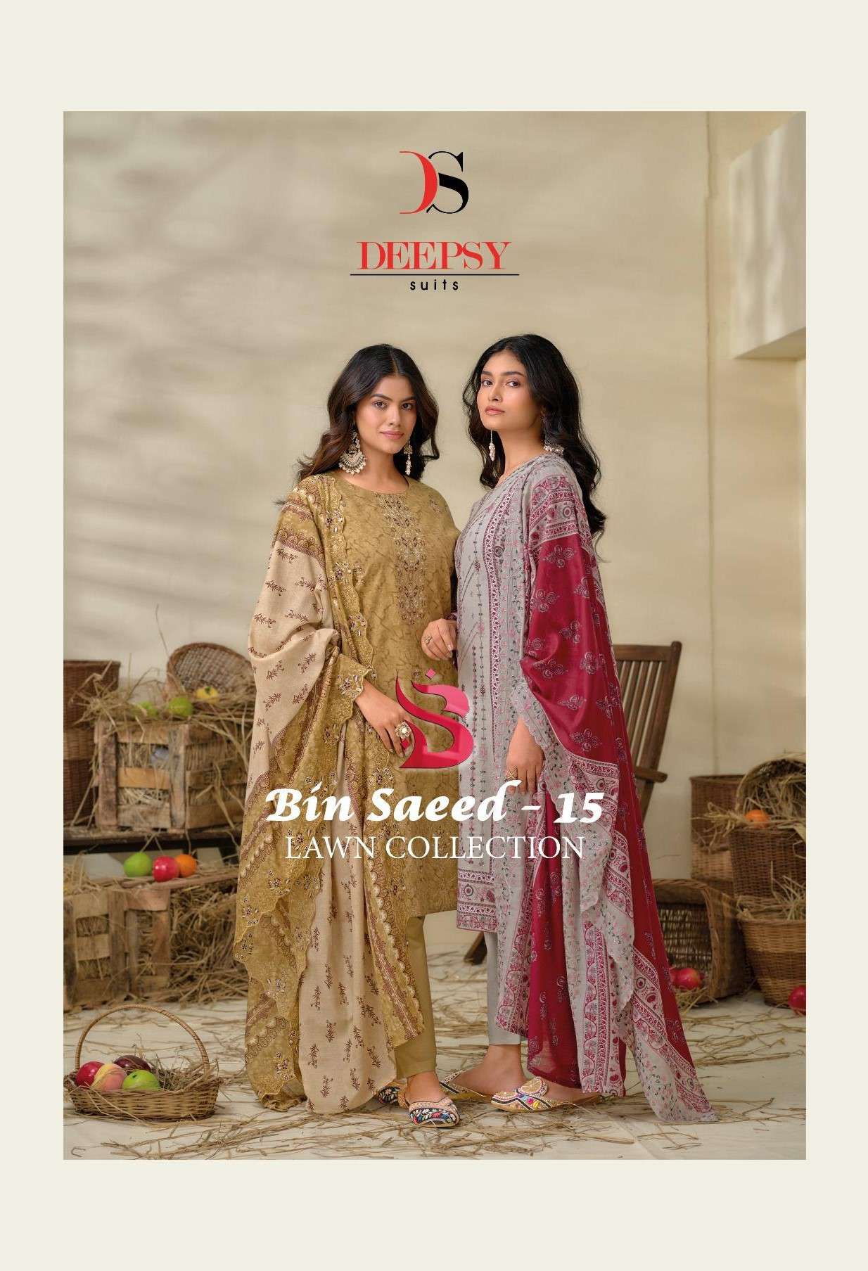 DEEPSY SUIT BIN SAEED VOL 15 HIT PAKISTANI DESIGN SUIT FOR U...