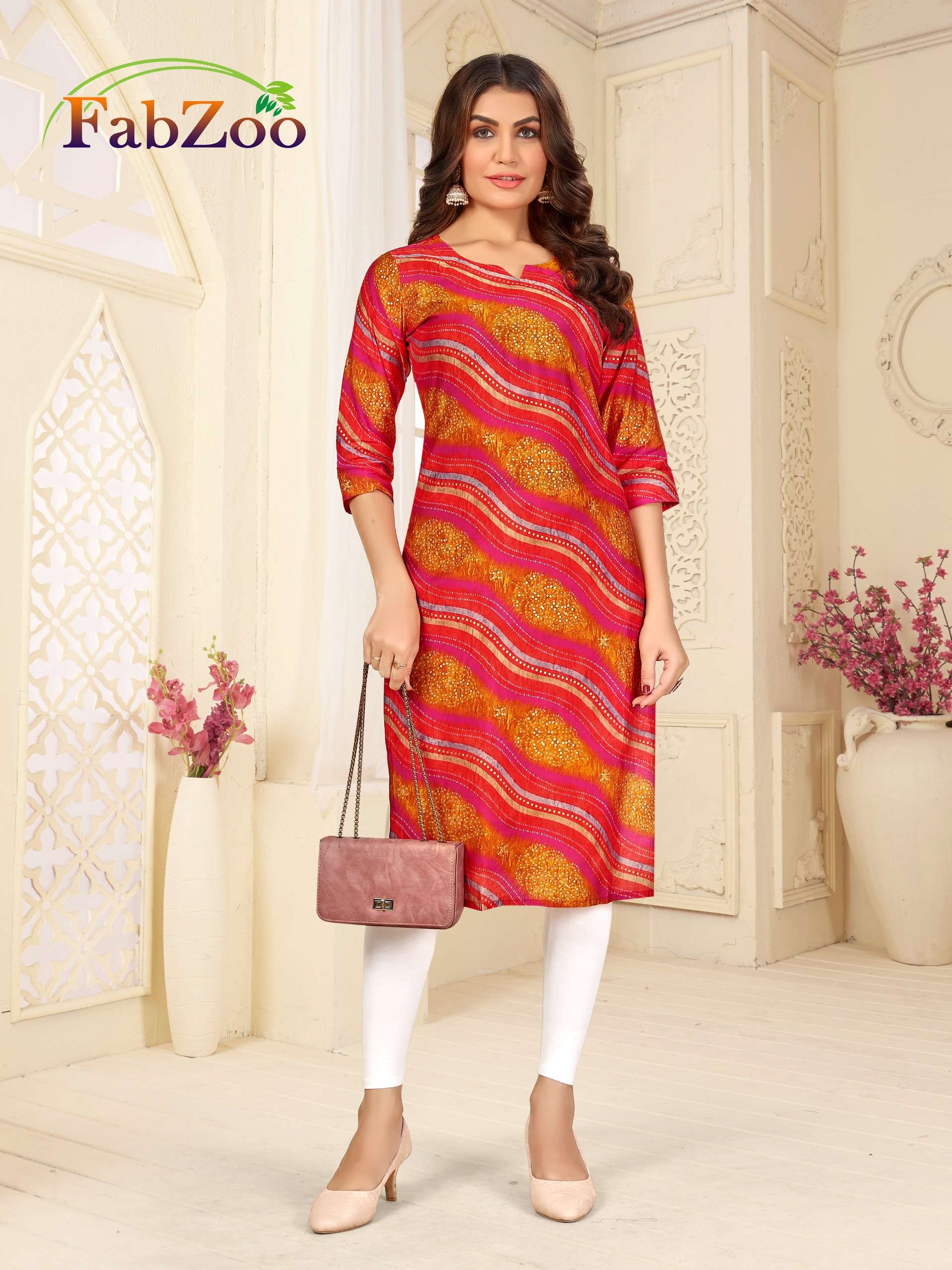 FABZOO MODAL PRINTED LADIES KURTI DAILY WEAR DEALER IN SURAT...