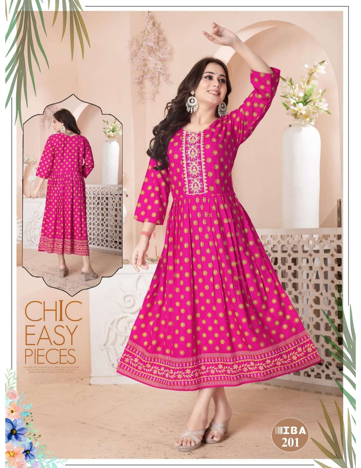 FASHION TALK IBA VOL 2 LADIES WEAR FANCY RAYON KURTI COLLECT...