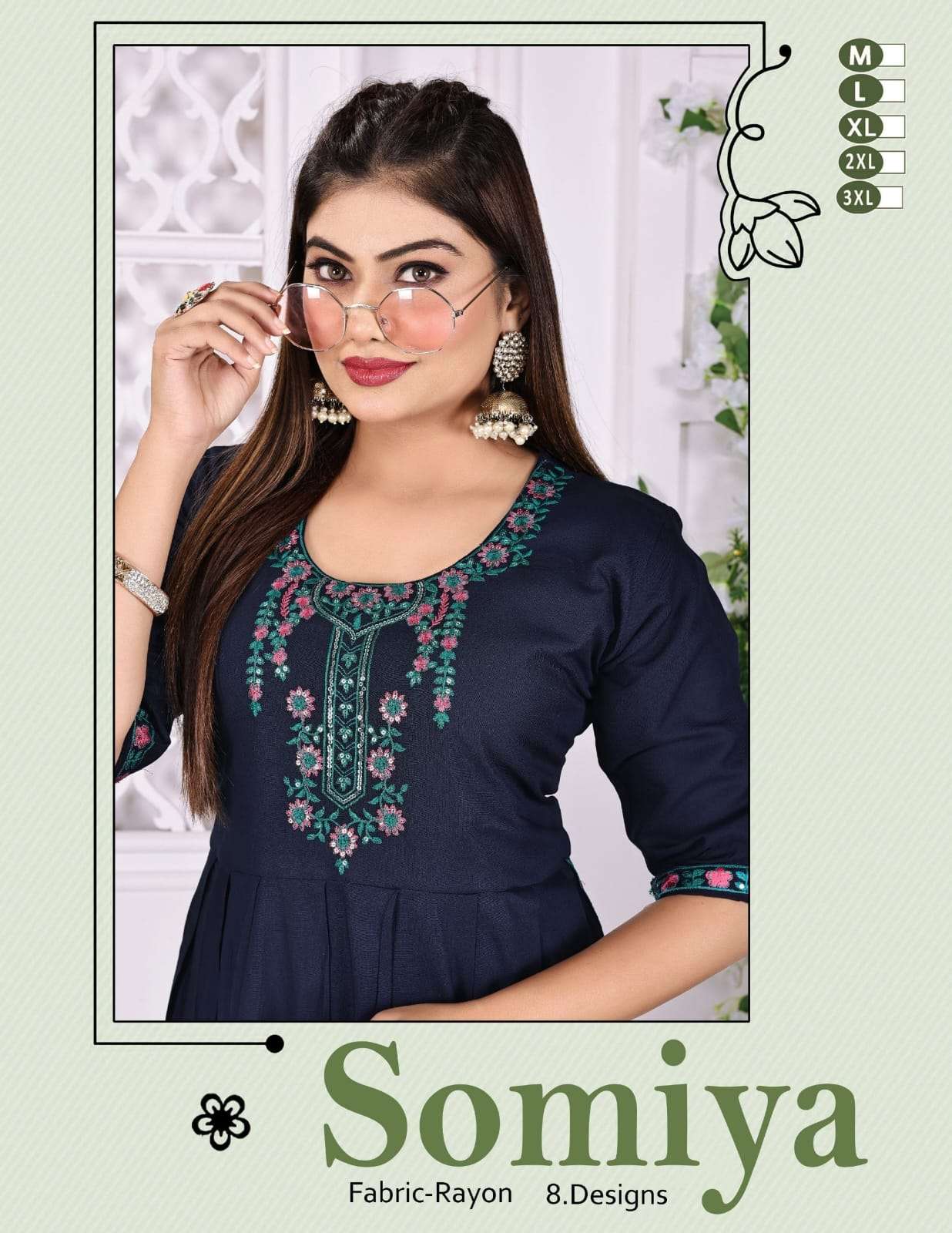 FASHION TALK SOMIYA WESTERN WEAR ALIA CUT KURTI FASHION SUPP...