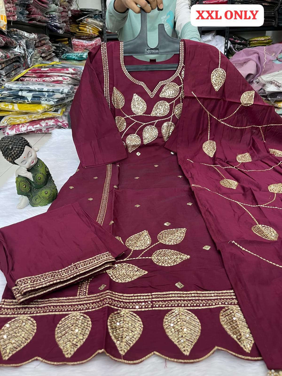FESTIVAL CLOTH SEQUENCE WORK KURTI PANT WITH DUPATTA STORE I...