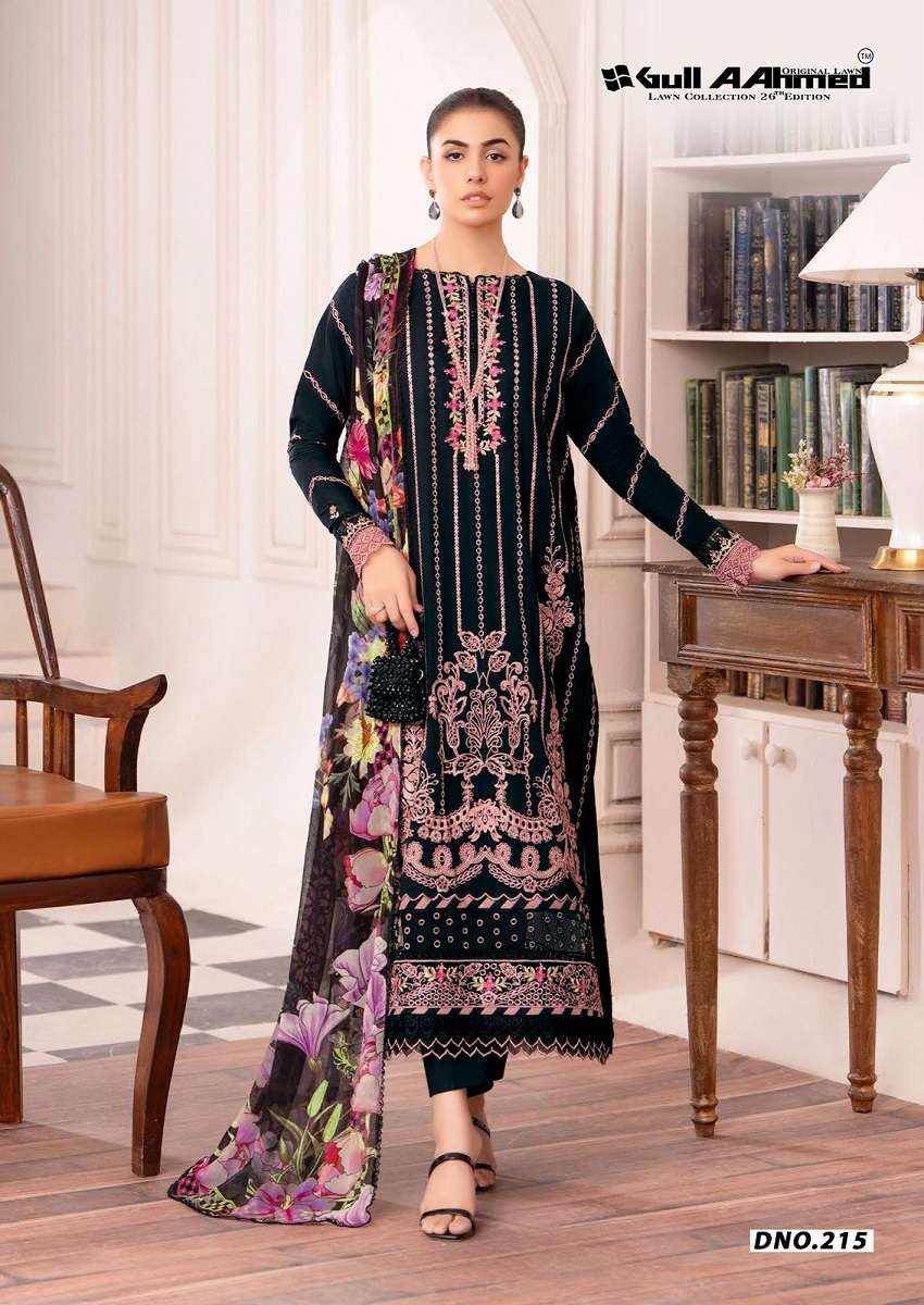 GULL AAHMED LAWN VOL 26 PAKISTANI PATTERN HIT COTTON SUIT RE...
