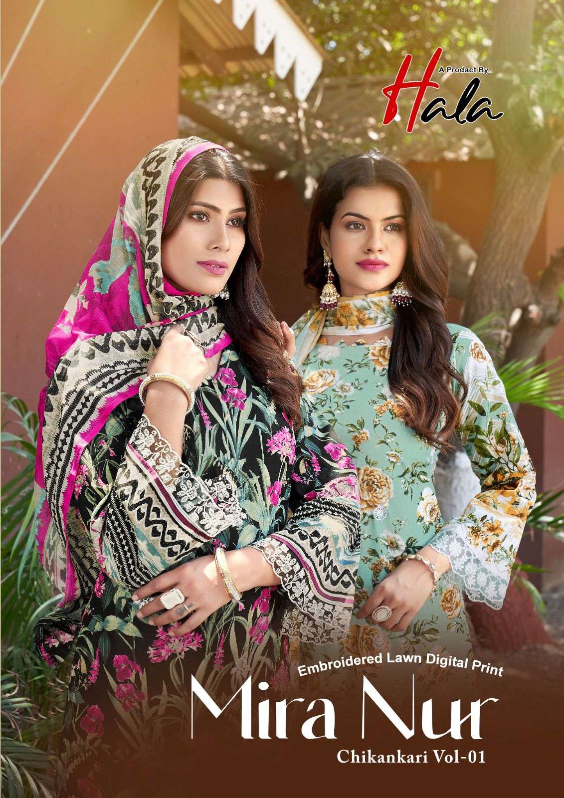 HALA MIRA NUR VOL 1 INDIAN PAKISTANI DESIGN CLOTH LADIES RES...