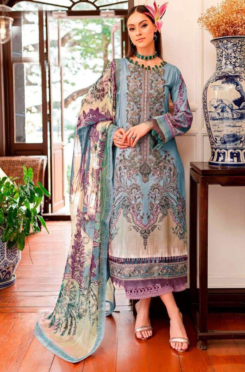 HAZZEL MARIA B 0308 TOP PAKISTANI DESIGN COLLECTION SUTITCH ...