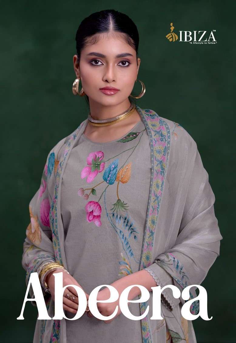 IBIZA ABEERA ORGANZA DIGITAL FLOWER SALWAR SUIT FOR FESTIVAL...