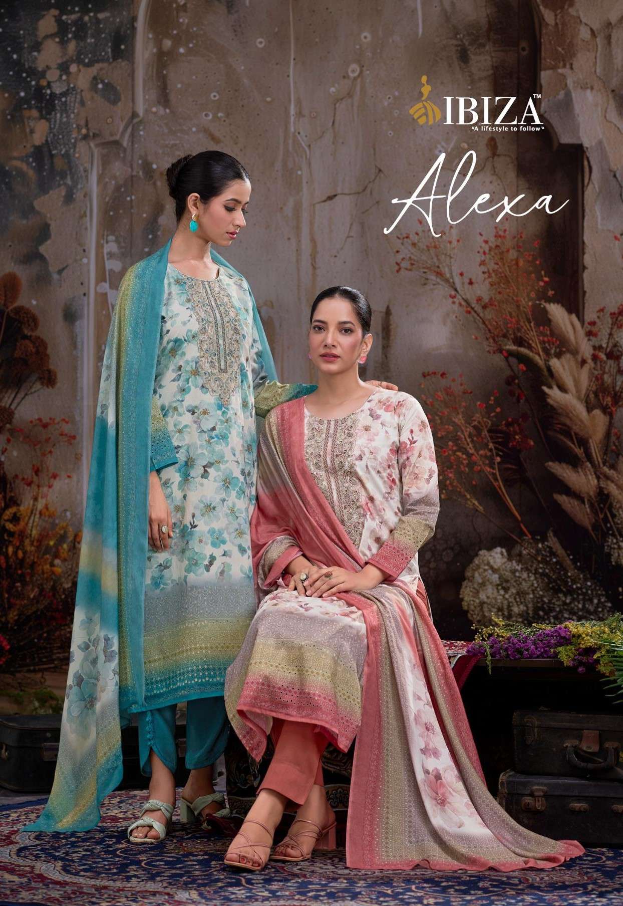 IBIZA ALEXA LAWN COTTON DIGITAL PAKISTANI SUIT RESELLER SHOP