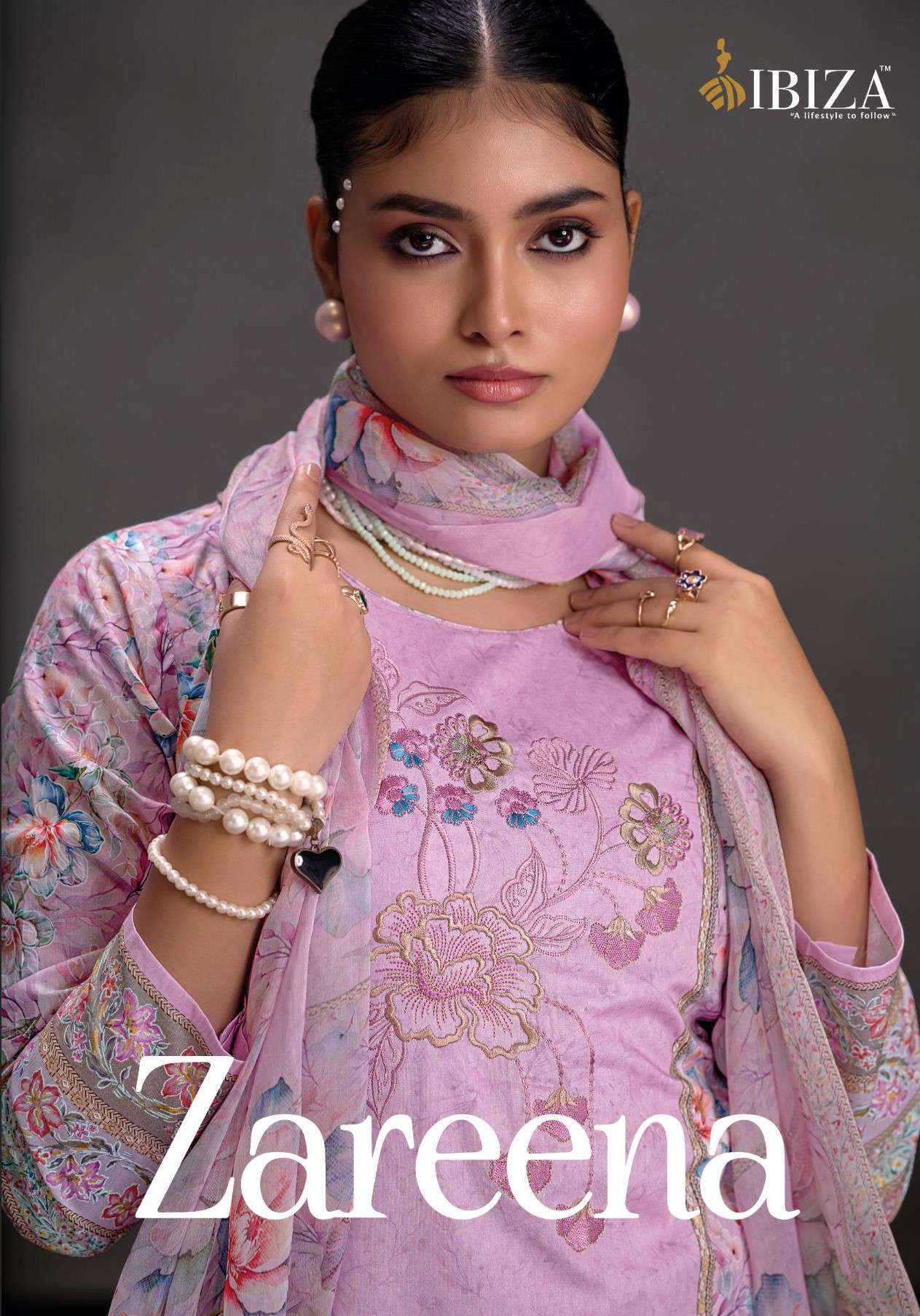 IBIZA ZAREENA BRANDED LAWN COTTON PALAZZO KAMEEZ CLOTH RESEL...