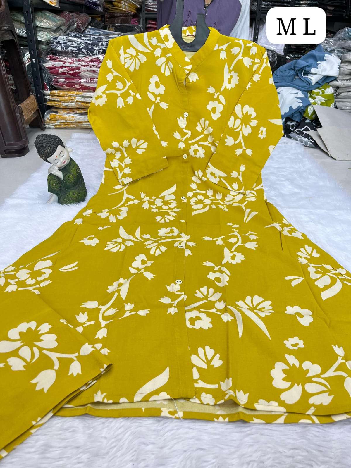 INDIAN WESTERN WEAR COTTON PRINT CORD SET TYPE KURTI PALAZZO...