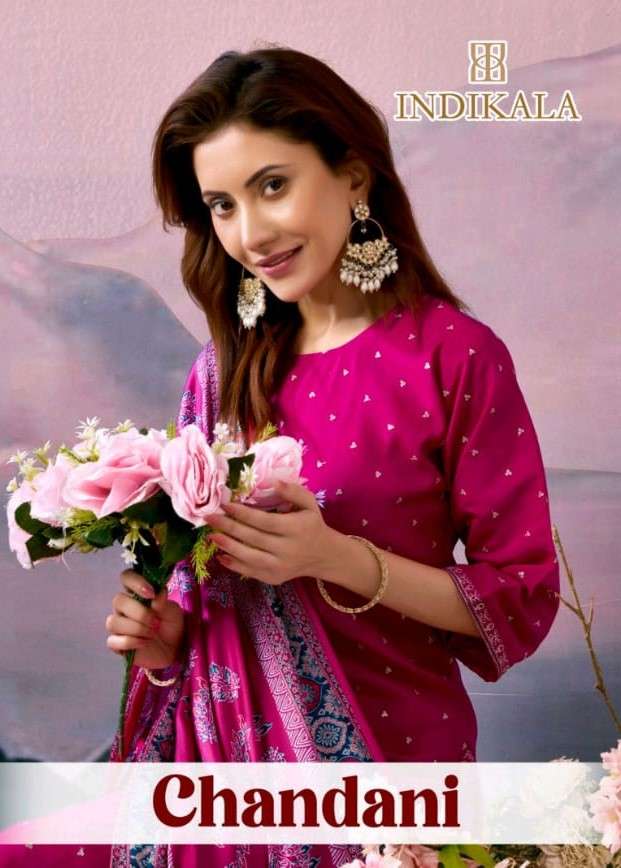 INDIKALA CHANDANI VOL 2 INDIAN SHADI OUTFIT SILK SALWAR SUIT...