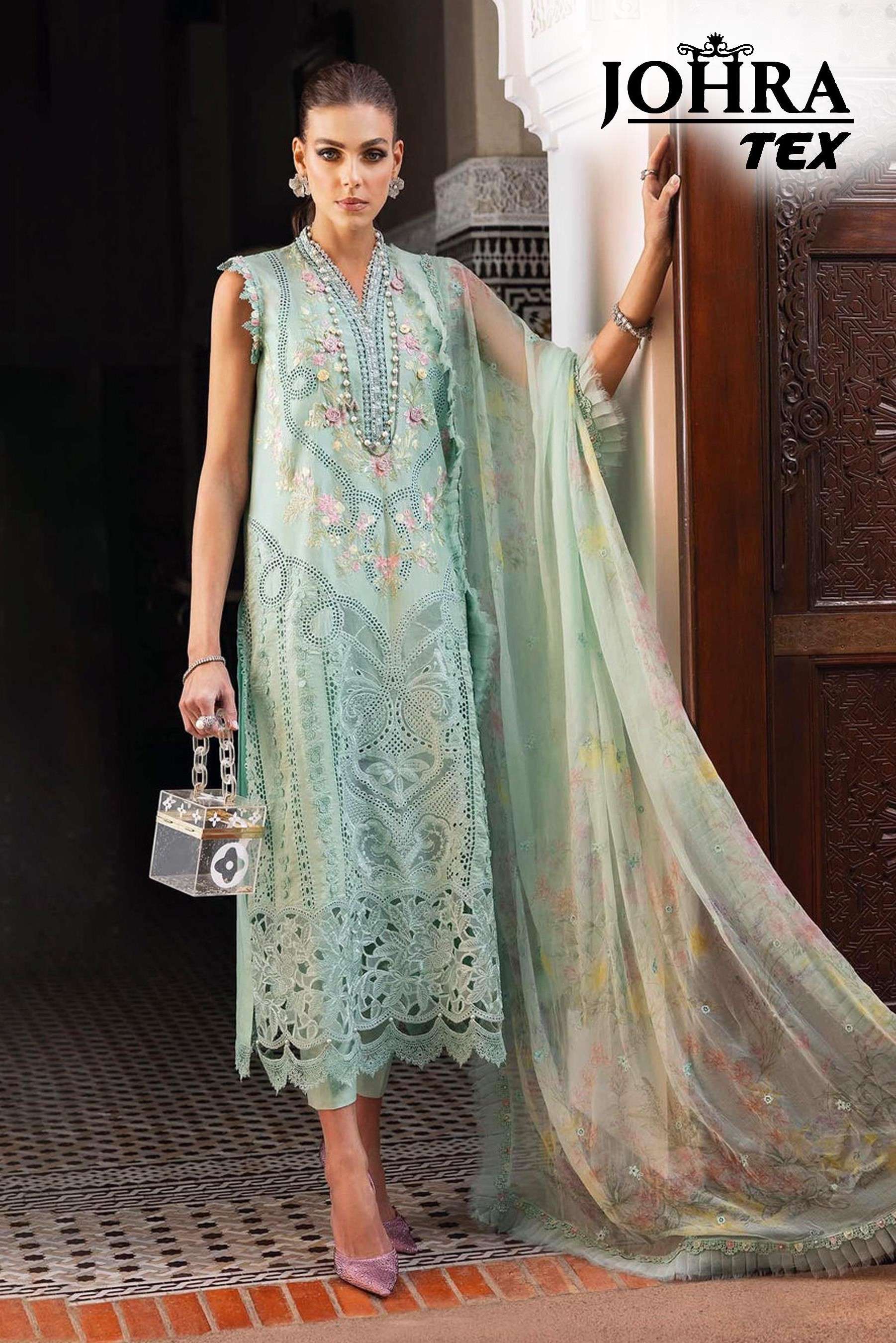 JOHRA TEX JT 172 PAKISTANI HIT DESIGNER SUIT FOR FESTIVAL WE...