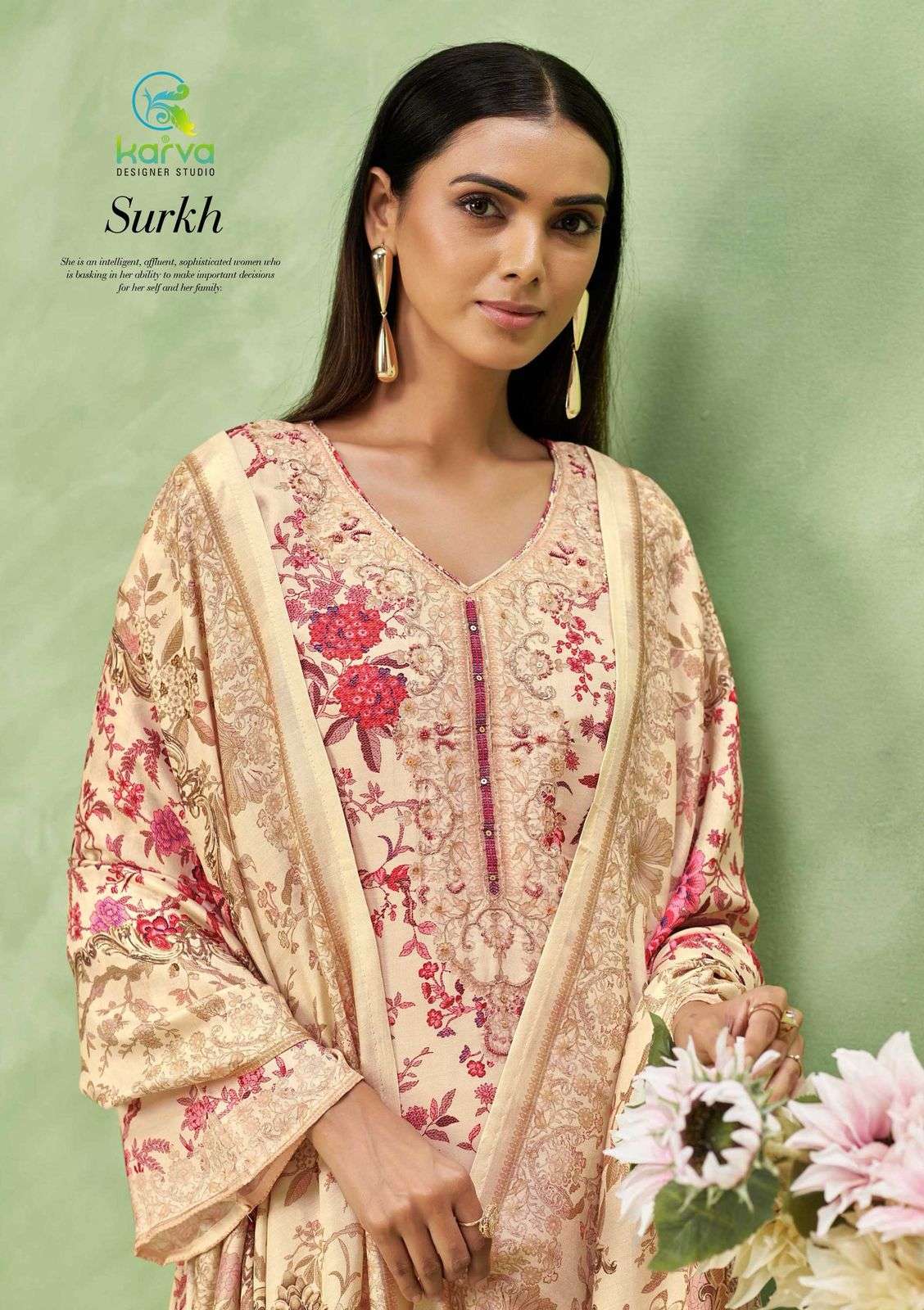 KARVA DESIGNER STUDIO SURKH VOL 2 LADIES DRESS NEW PATTERN S...