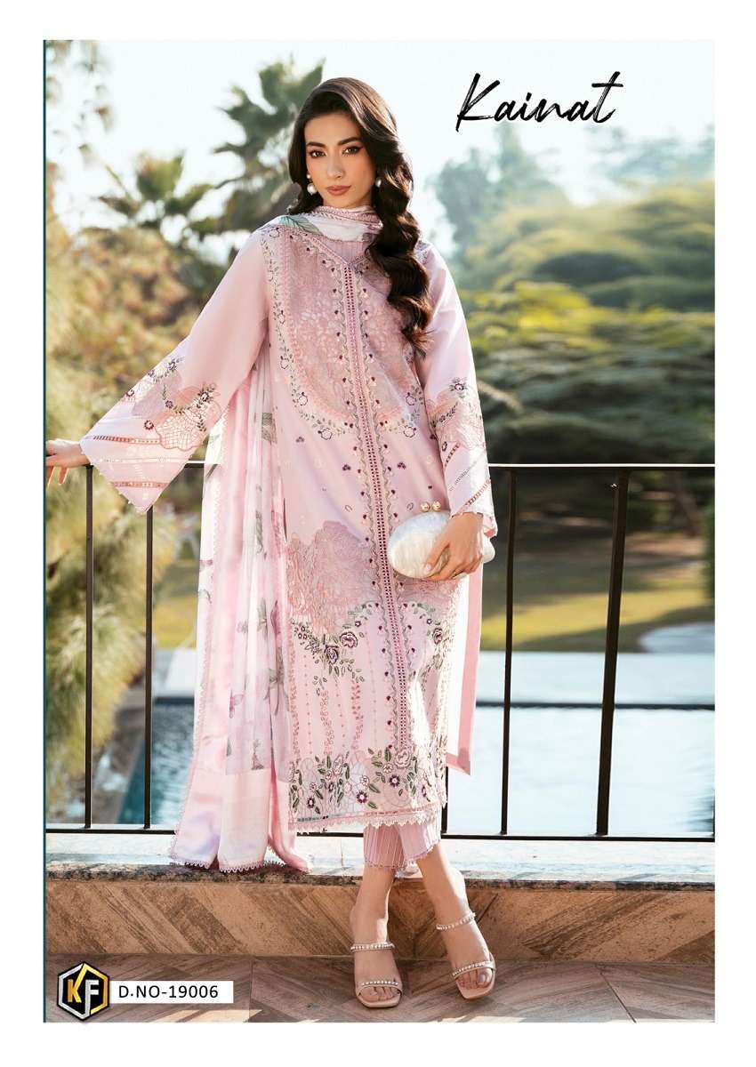 KEVAL KAINAT VOL 19 PAKISTANI PRINT READYMADE COTTON SUIT CO...