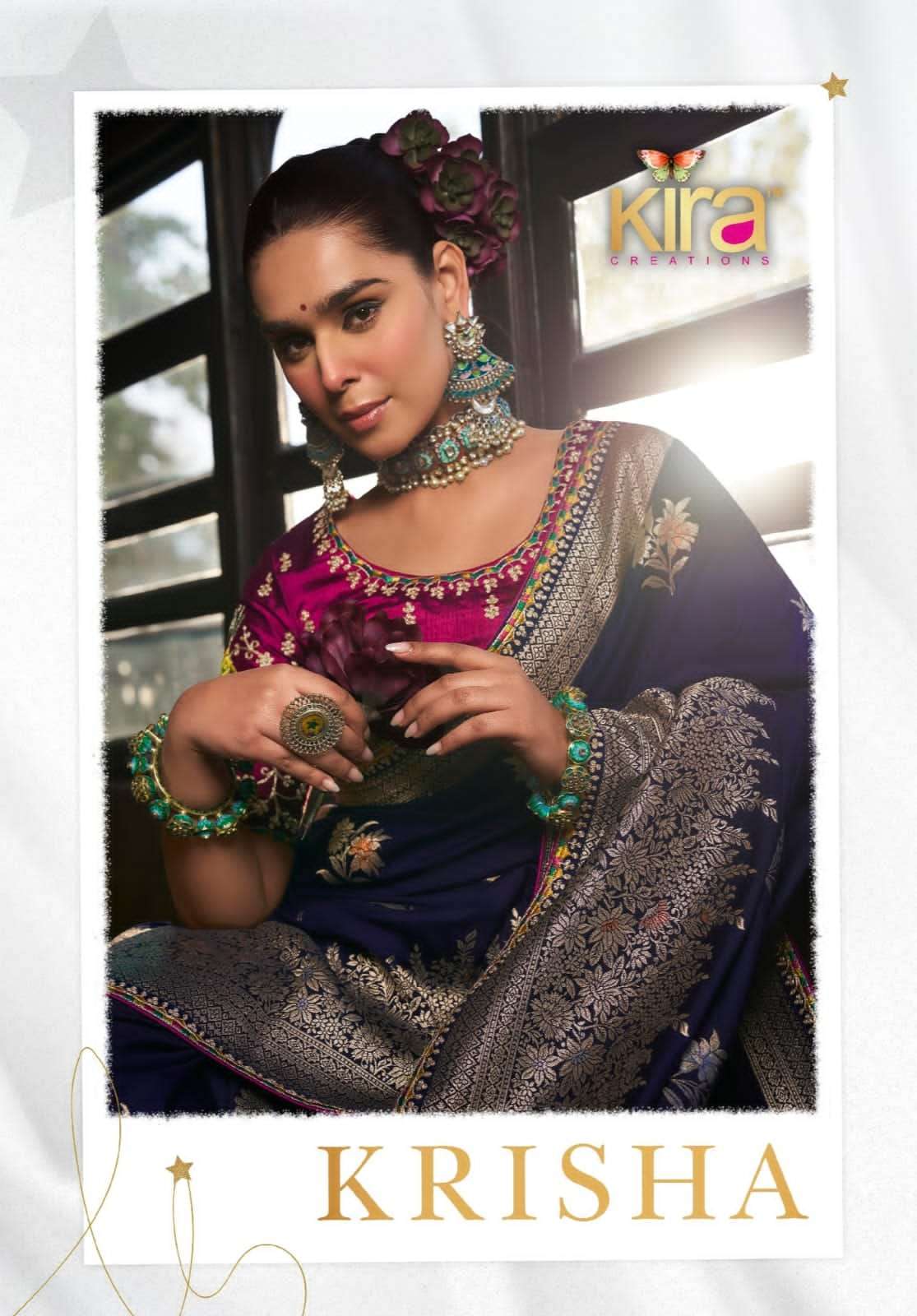 KIRA KRISHA 7201 SERIES WEDDING SPECIAL SILK FABRIC FANCY SA...