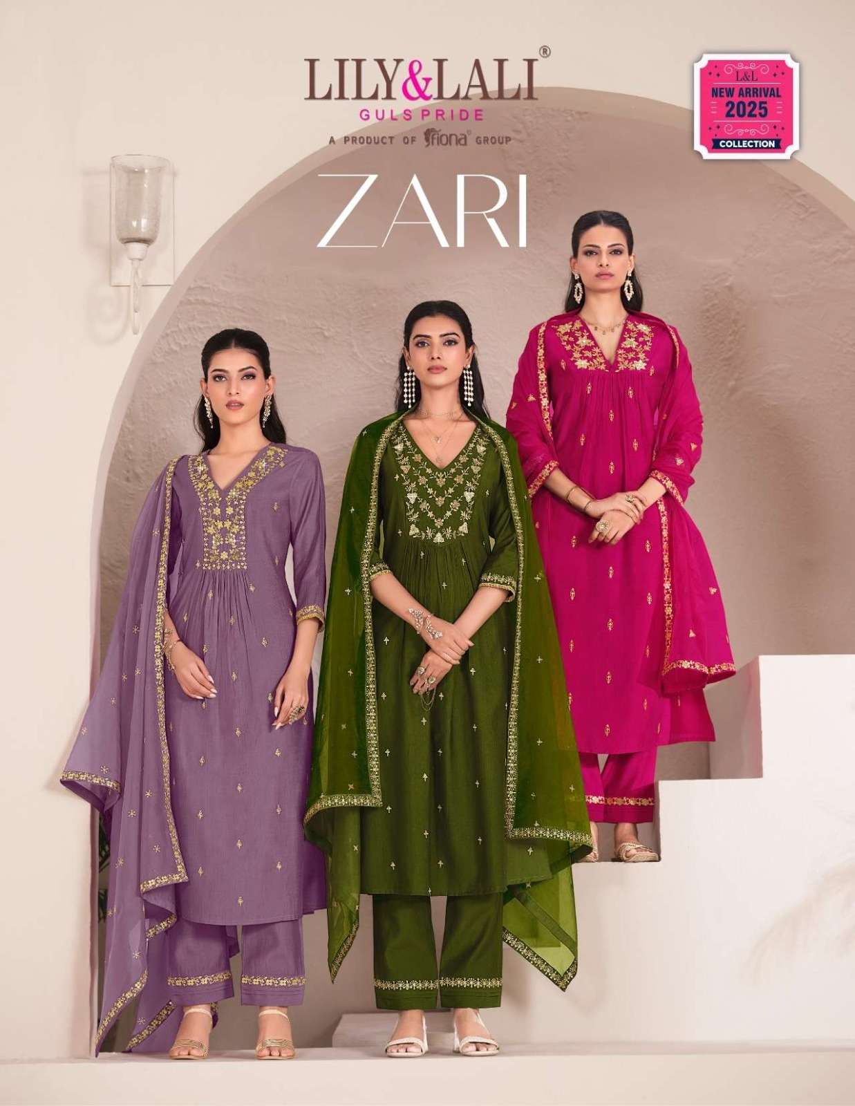 LILY & LALI ZARI INDIAN TOP QUALITY READYMADE SUIT FESTIVAL ...