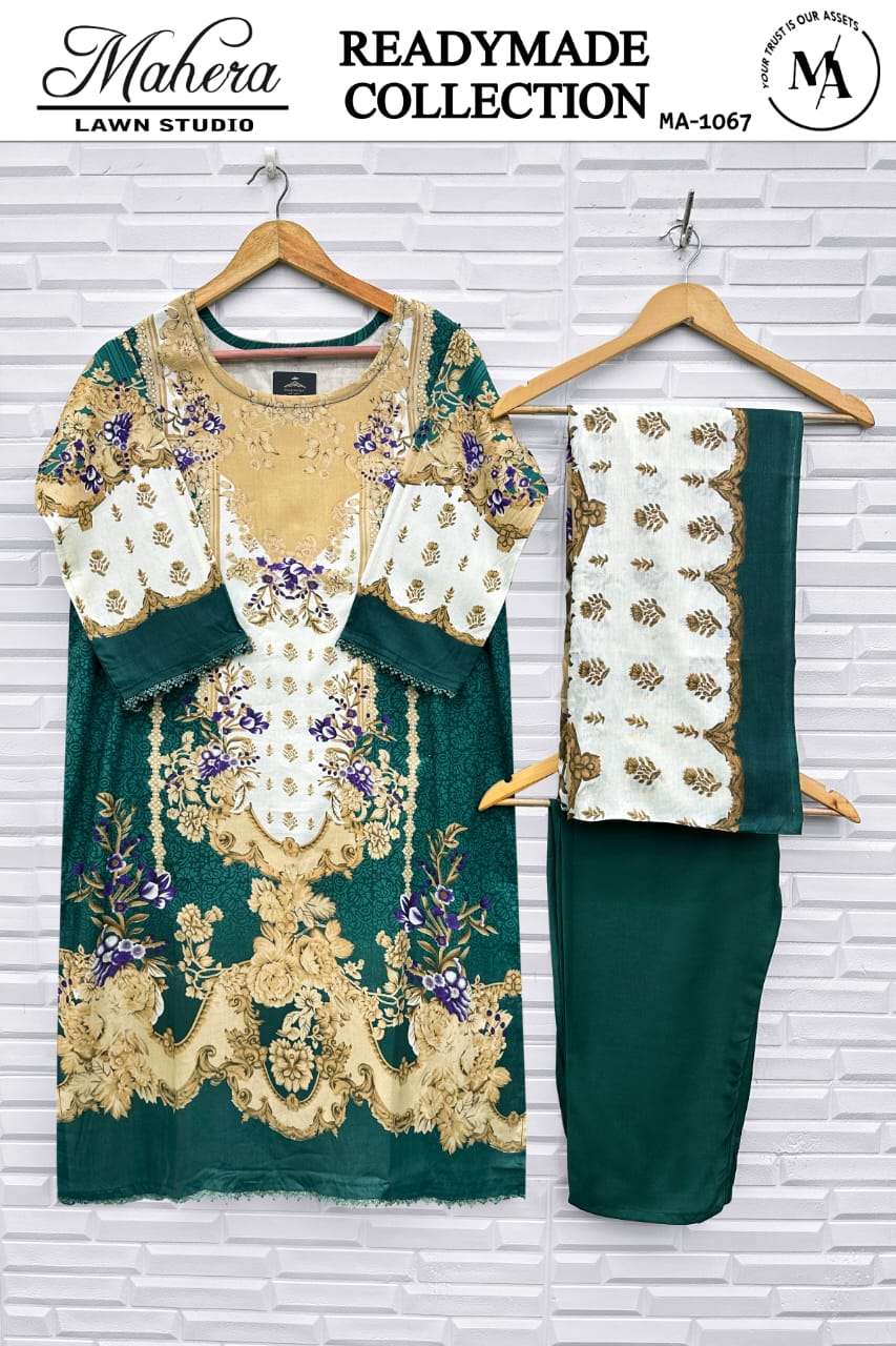 MAHERA LAWN STUDIO MA 1067 & 1072 PAKISTANI DESIGNER COTTON ...