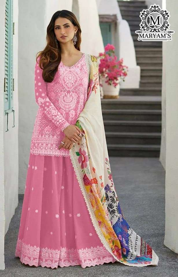 MARYAMS 176 PAKISTANI STYLE SHARARA SUIT  FESTIVAL & PARTY W...