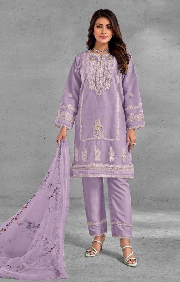 MARYAMS 185 BRAND PAKISTANI WORK READYMADE SUIT FOT WOMEN DE...