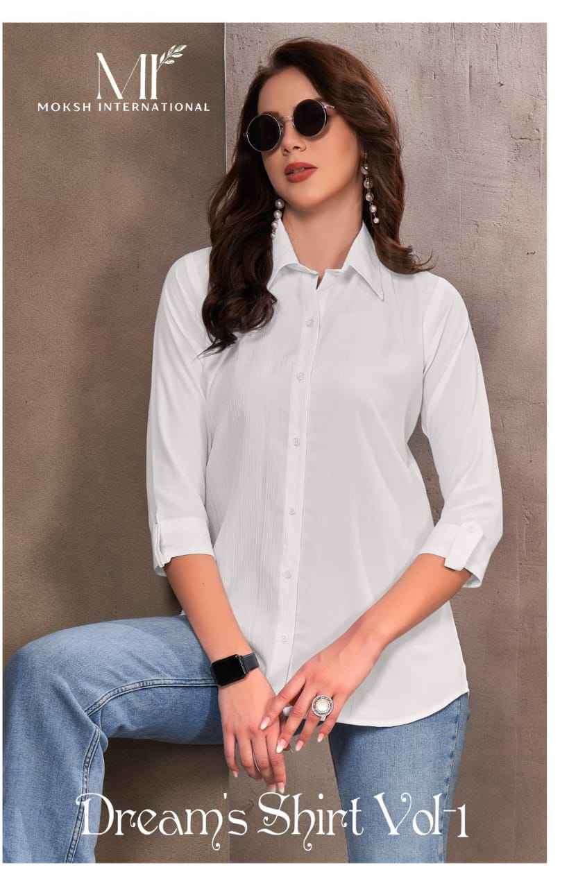 MOKSH DREAMS SHIRT VOL 1 WOMEN WEAR SHIRT COLLECTION WHOLESA...