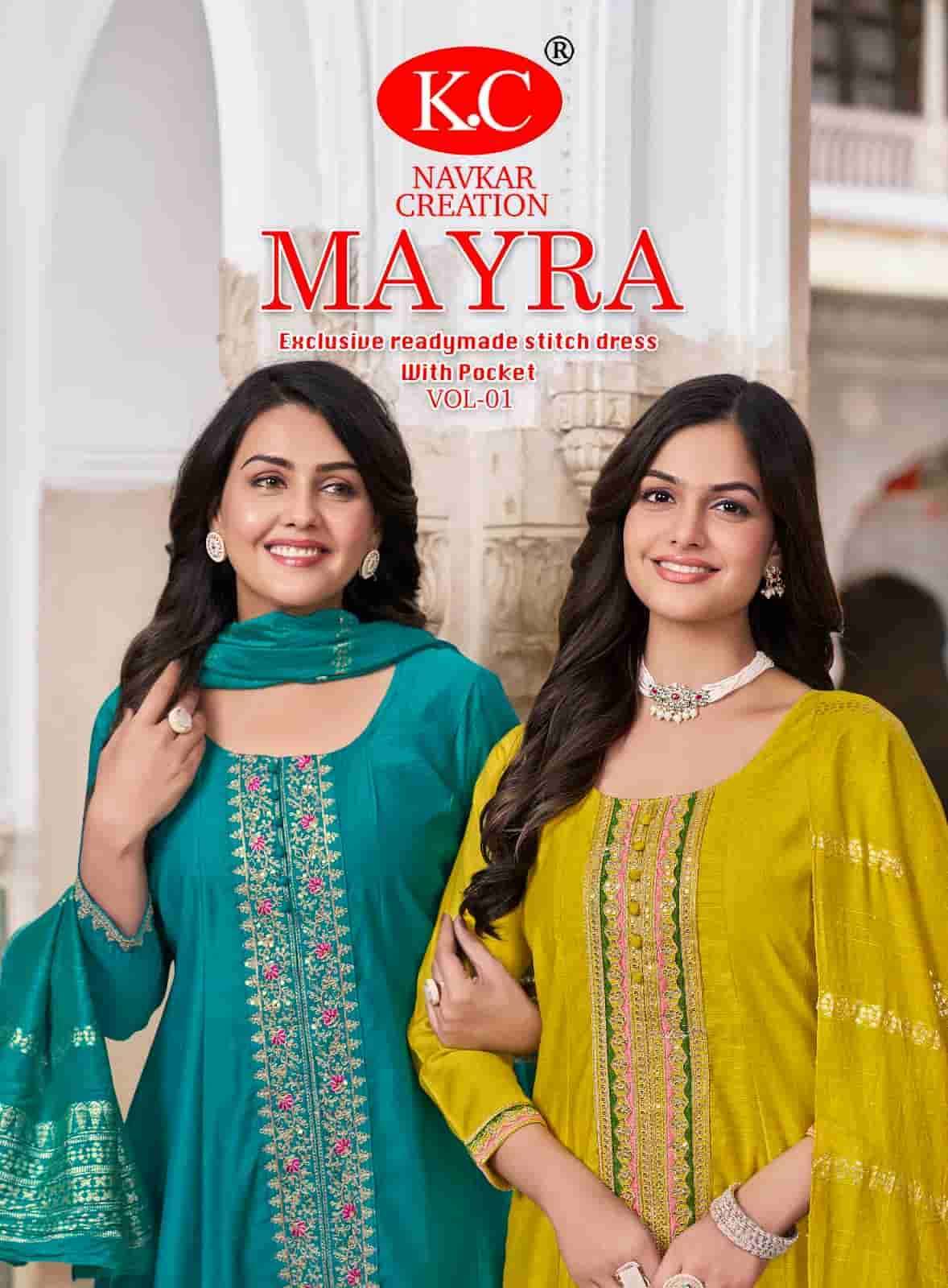 NAVKAR MAYRA VOL 1 UMBRELLA KURTI SUIT READYMADE CLOTH STORE...