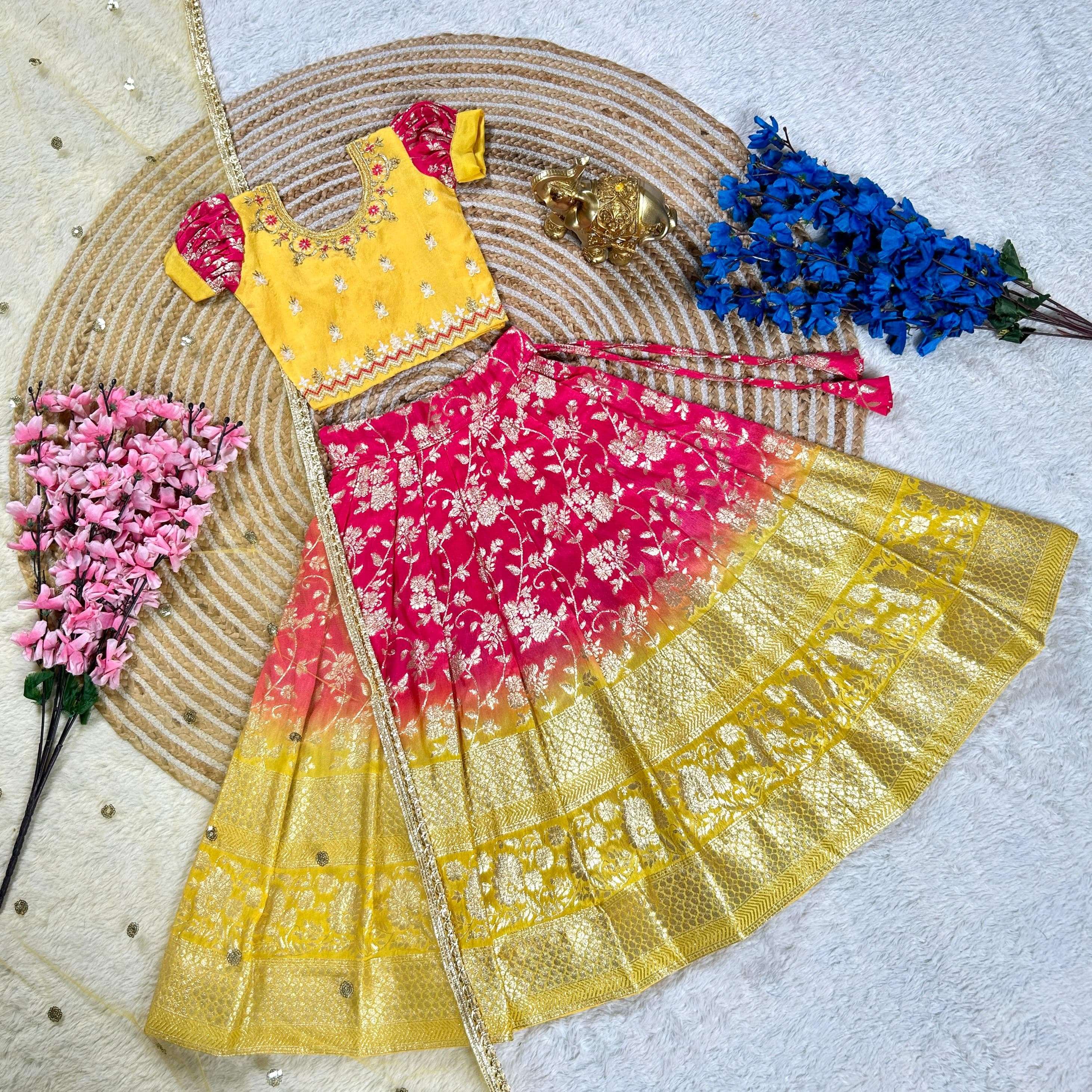 NAVRATRI FESTIVAL TRADITIONAL LOOK KIDS SPECIAL LEHENGA CHOL...