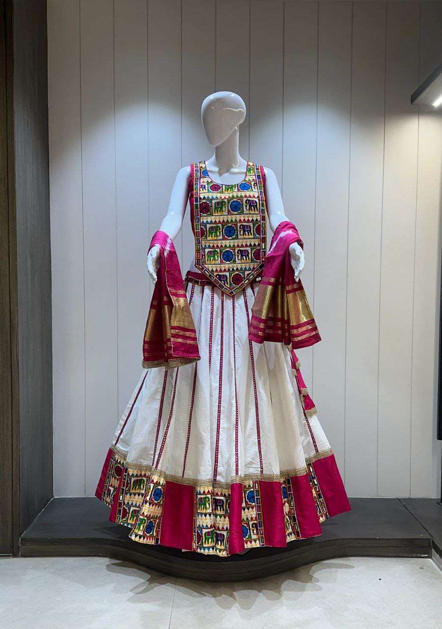NAVRATRI GAMTHI BLOUSE STITCHED CHANIYA CHOLI COTTON DESIGNE...