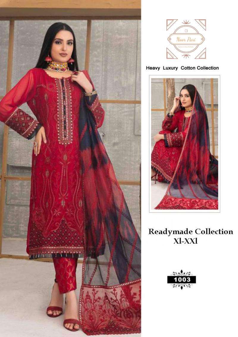 NOOR PARI 1001 TO 1004 COTTON READYMADE DRESS LADIES RESELLE...