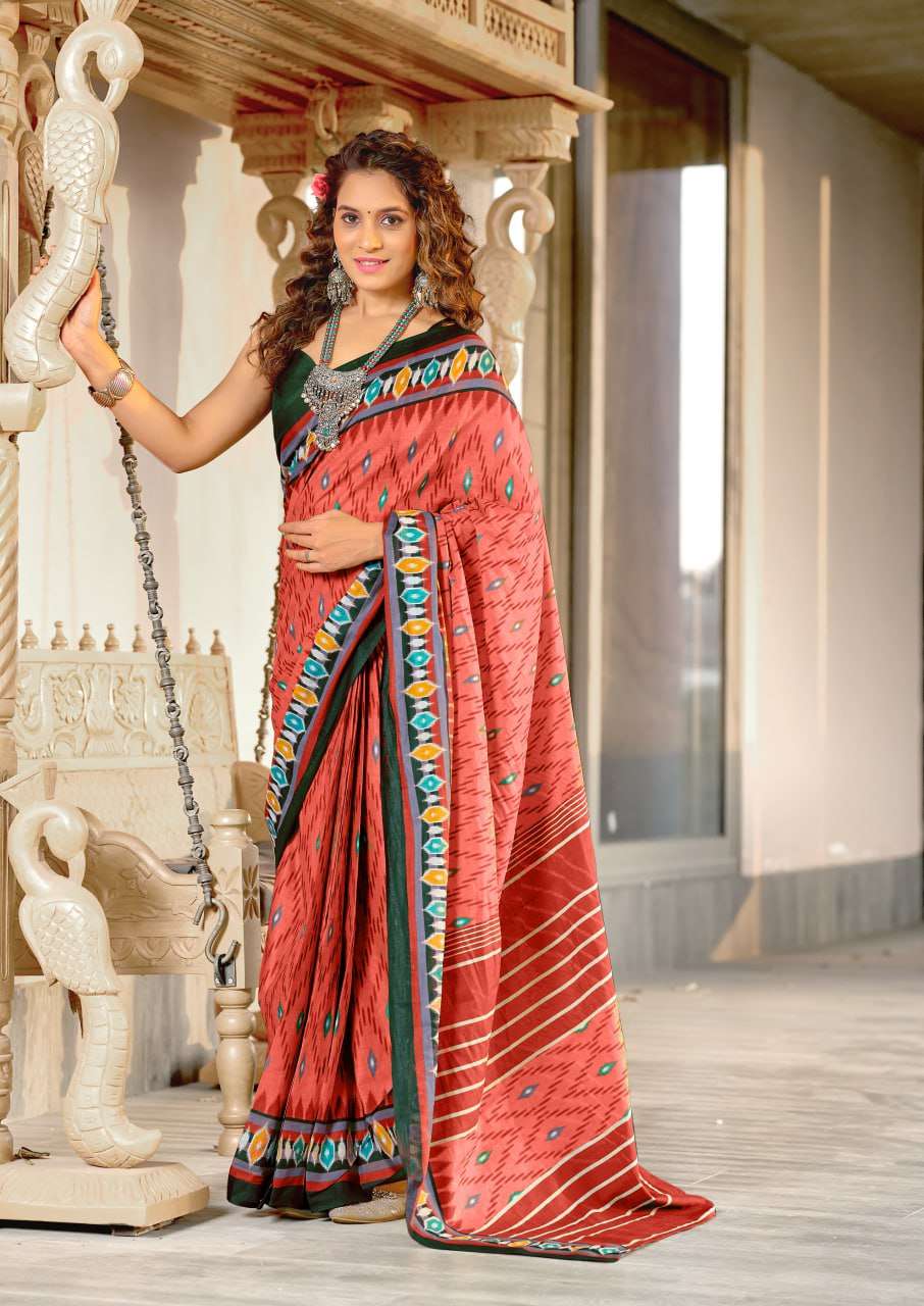 PRETTY DESIGNER COTTON SAREE AT CLOTHE WHOLESALE ONLINE MALV...