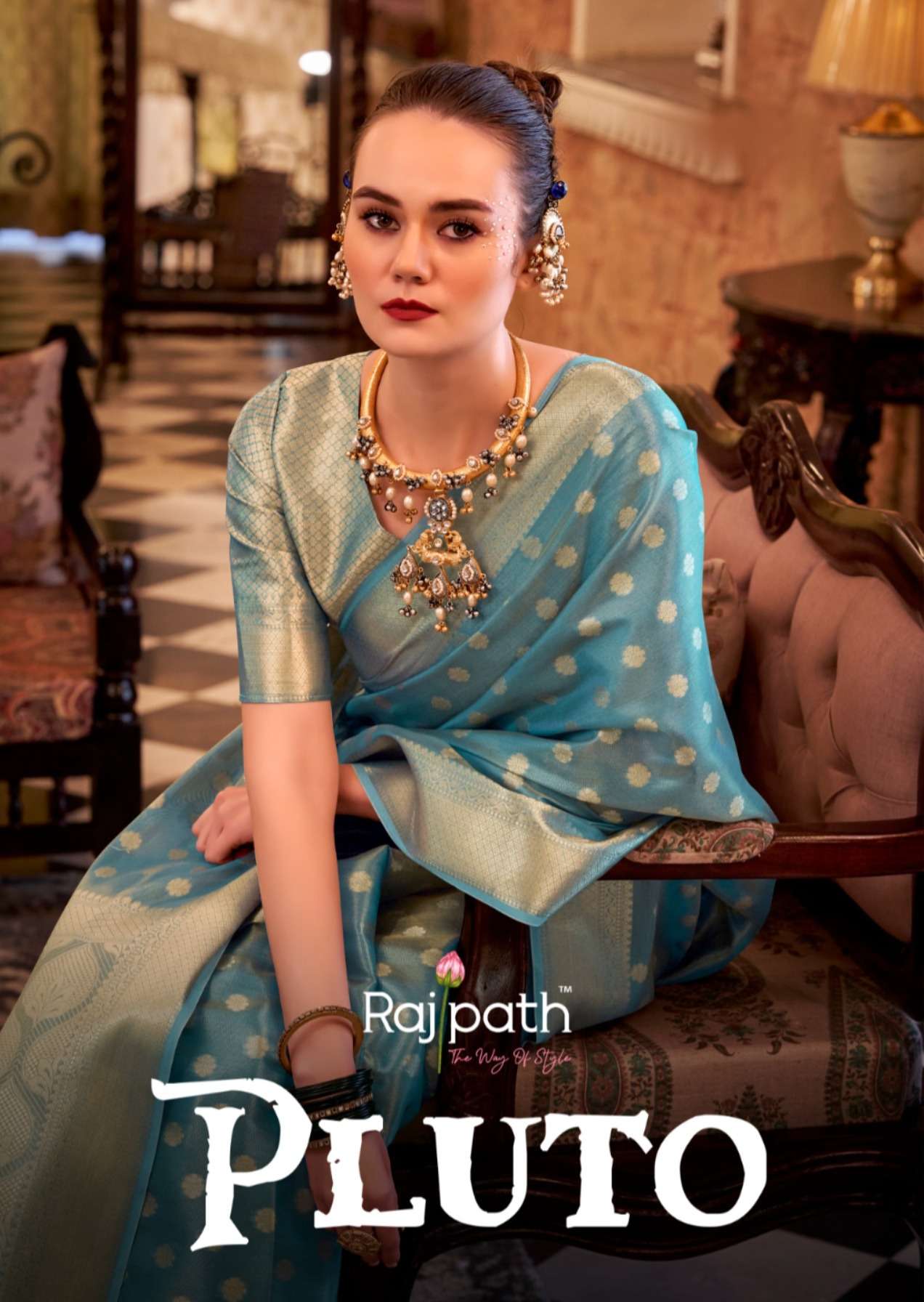 RAJPATH PLUTO SOFT SILK WEAVING DESIGN SAREE SUPPLIER IN SUR...