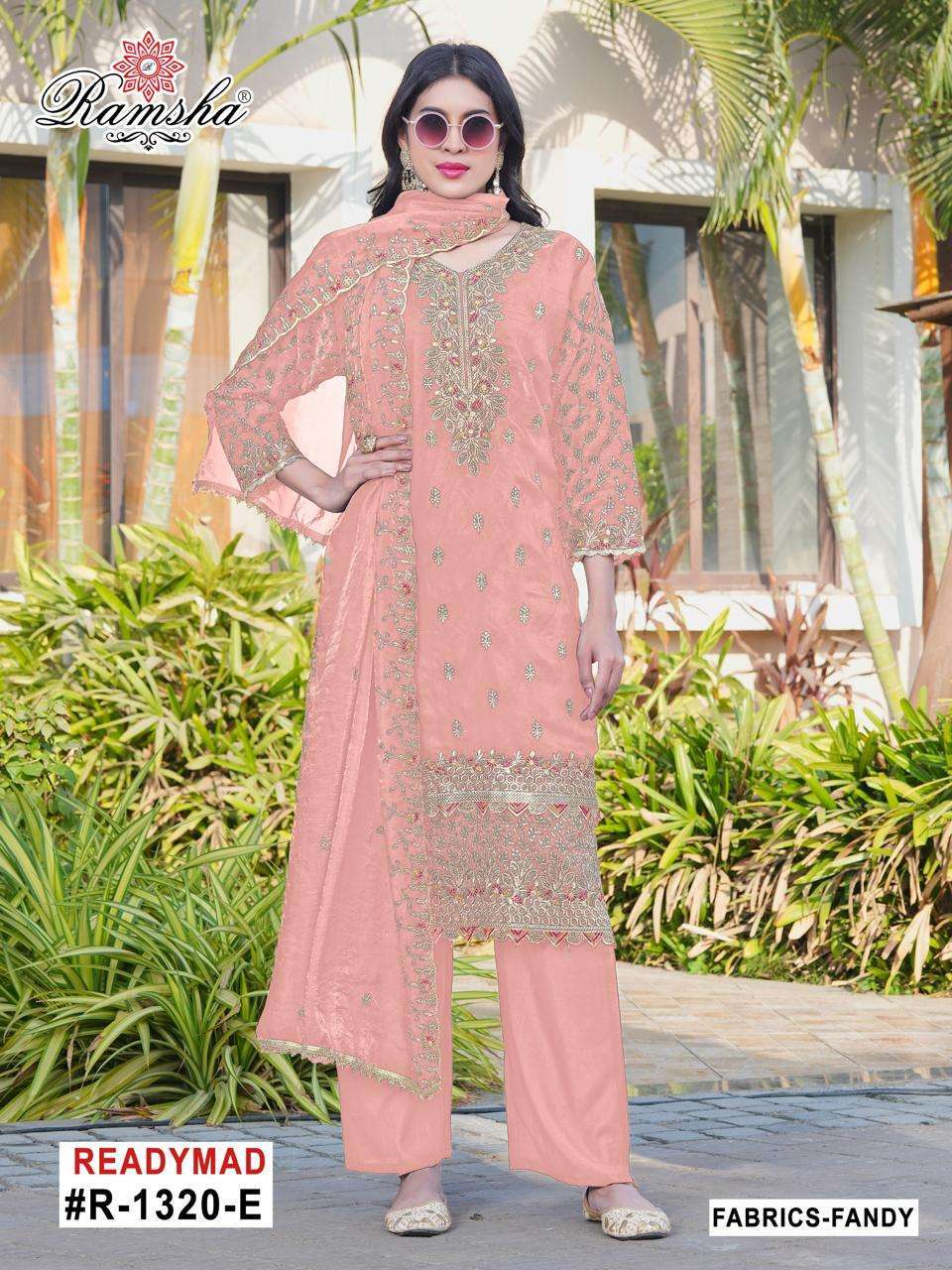 RAMSHA R 1320 NX VOL 2 DESIGNER WORK PAKISTANI READYMADE DRE...