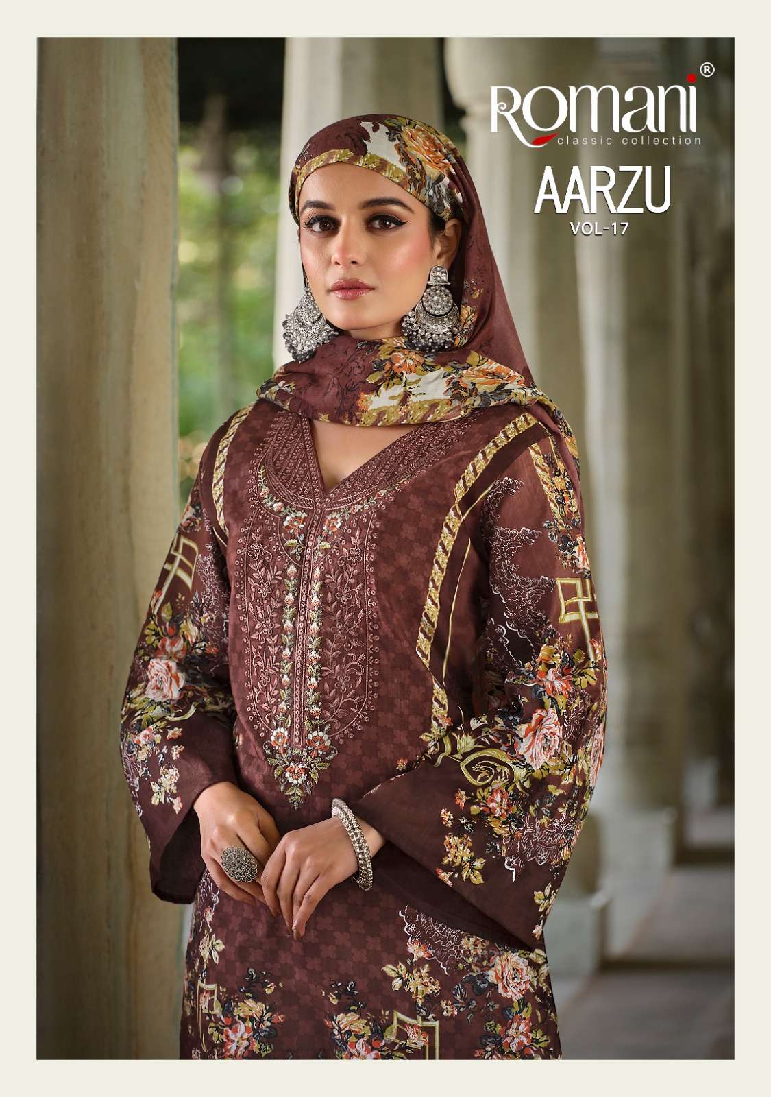 ROMANI AARZU VOL 17 PAKISTANI COTTON PRINT SALWAR SUIT RESEL...