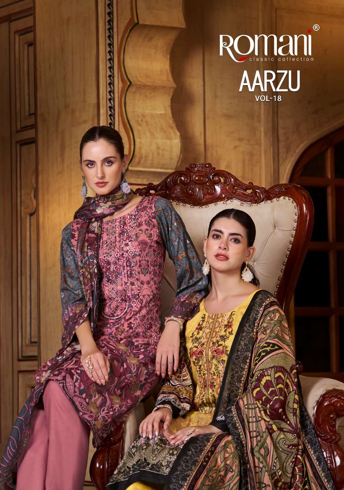 ROMANI AARZU VOL 18 SOFT COTTON DIGITAL PRINT SALWAR SUIT DE...