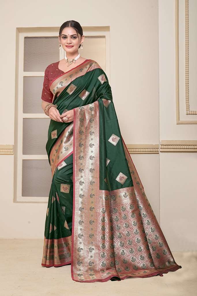 sanjna Yeola Paithani  9774 Colours  Soft Silk weaving desig...